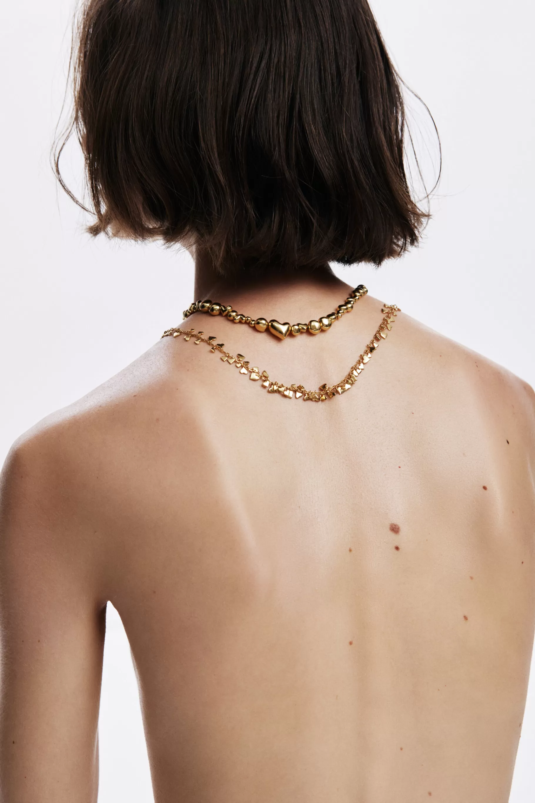 Desigual Colgante multi corazones baño oro Zalio*Mujer Joyería