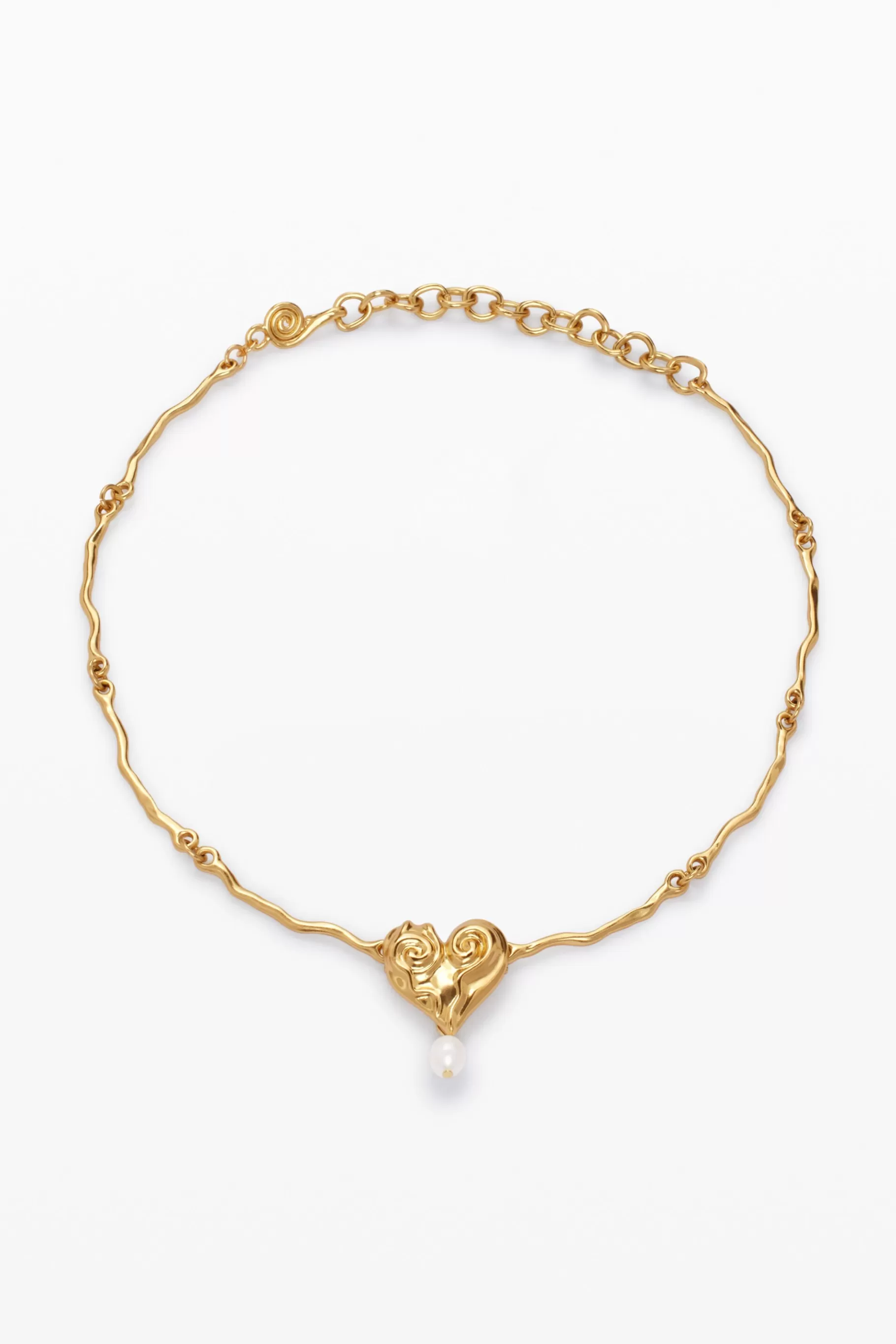 Desigual Colgante perla baño oro Zalio*Mujer Joyería