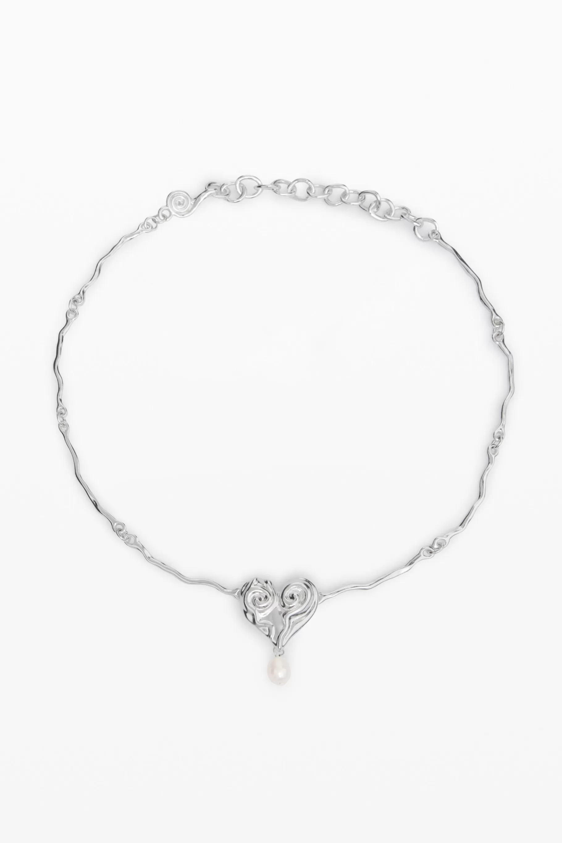 Desigual Colgante perla baño plata Zalio*Mujer Joyería