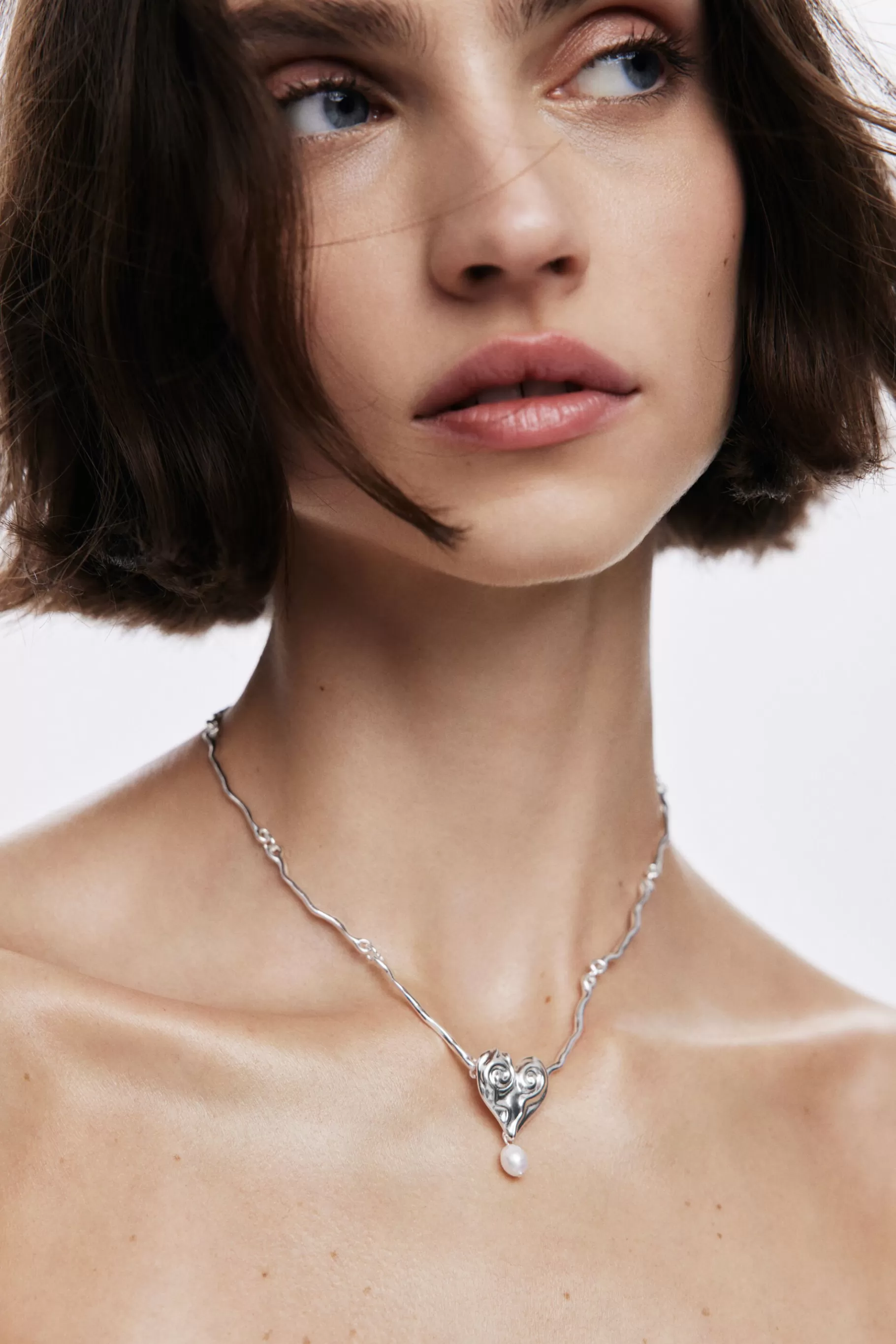 Desigual Colgante perla baño plata Zalio*Mujer Joyería