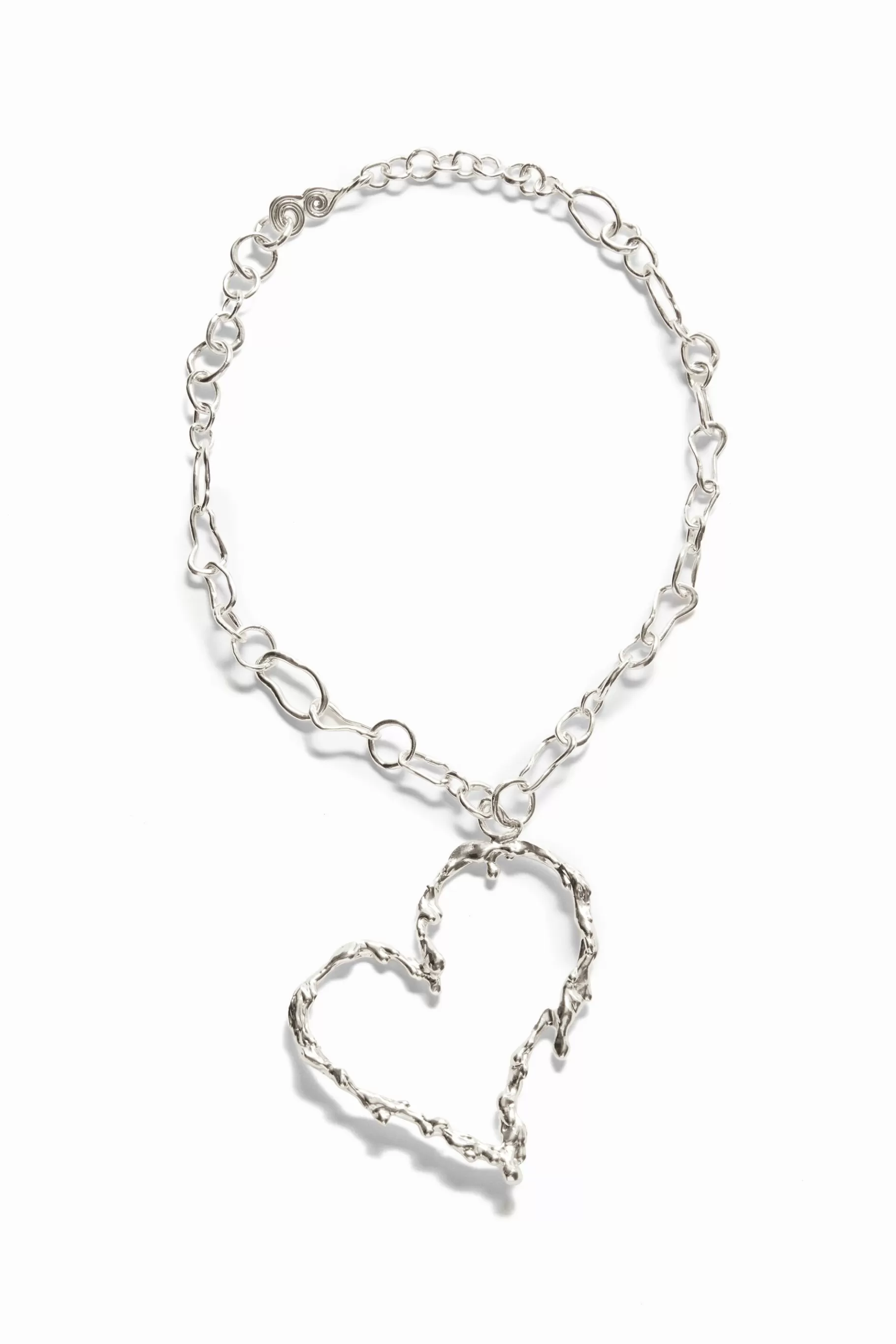 Desigual Collar corazón baño plata Zalio*Mujer Joyería