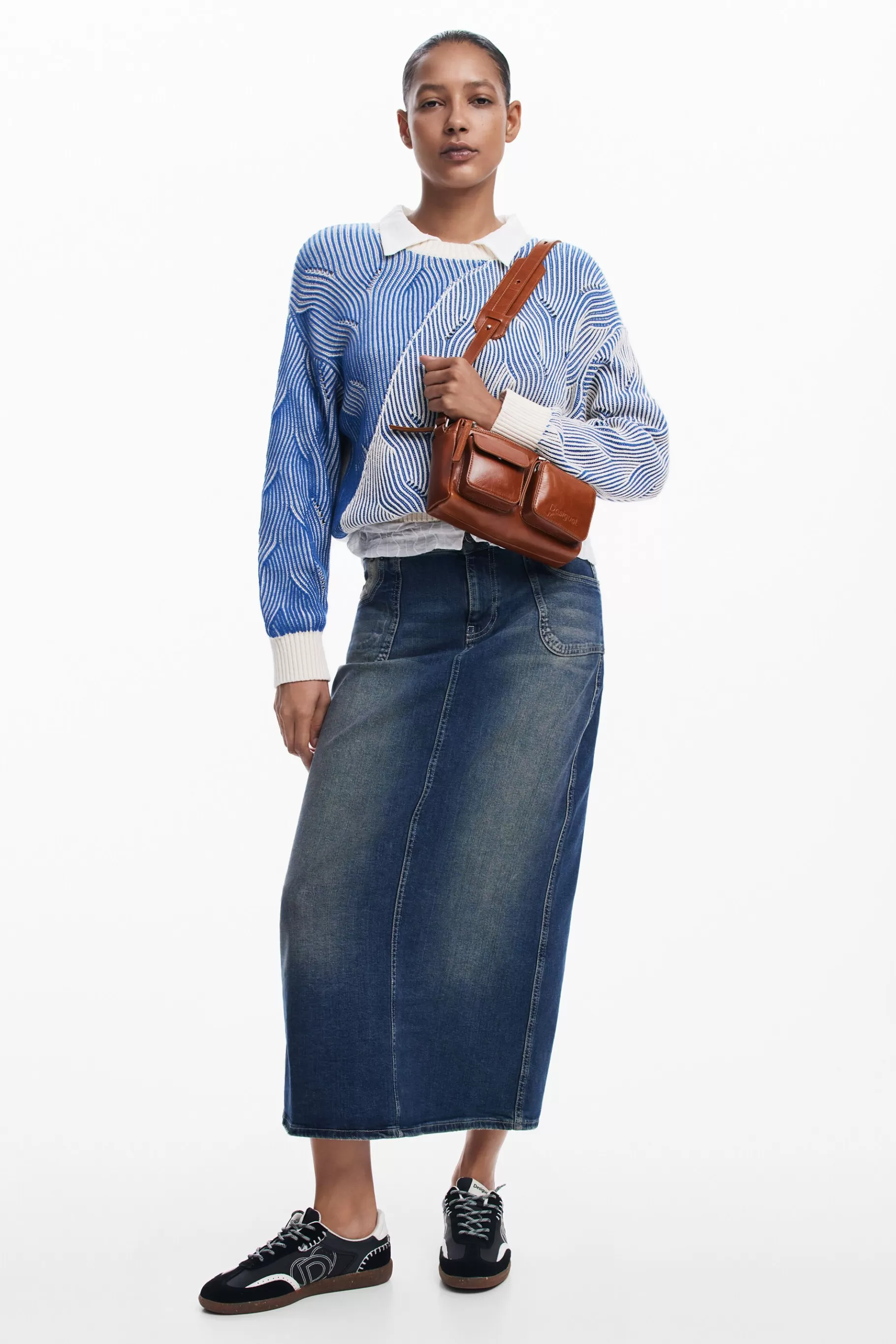 Desigual Falda midi denim*Mujer Faldas Y Shorts