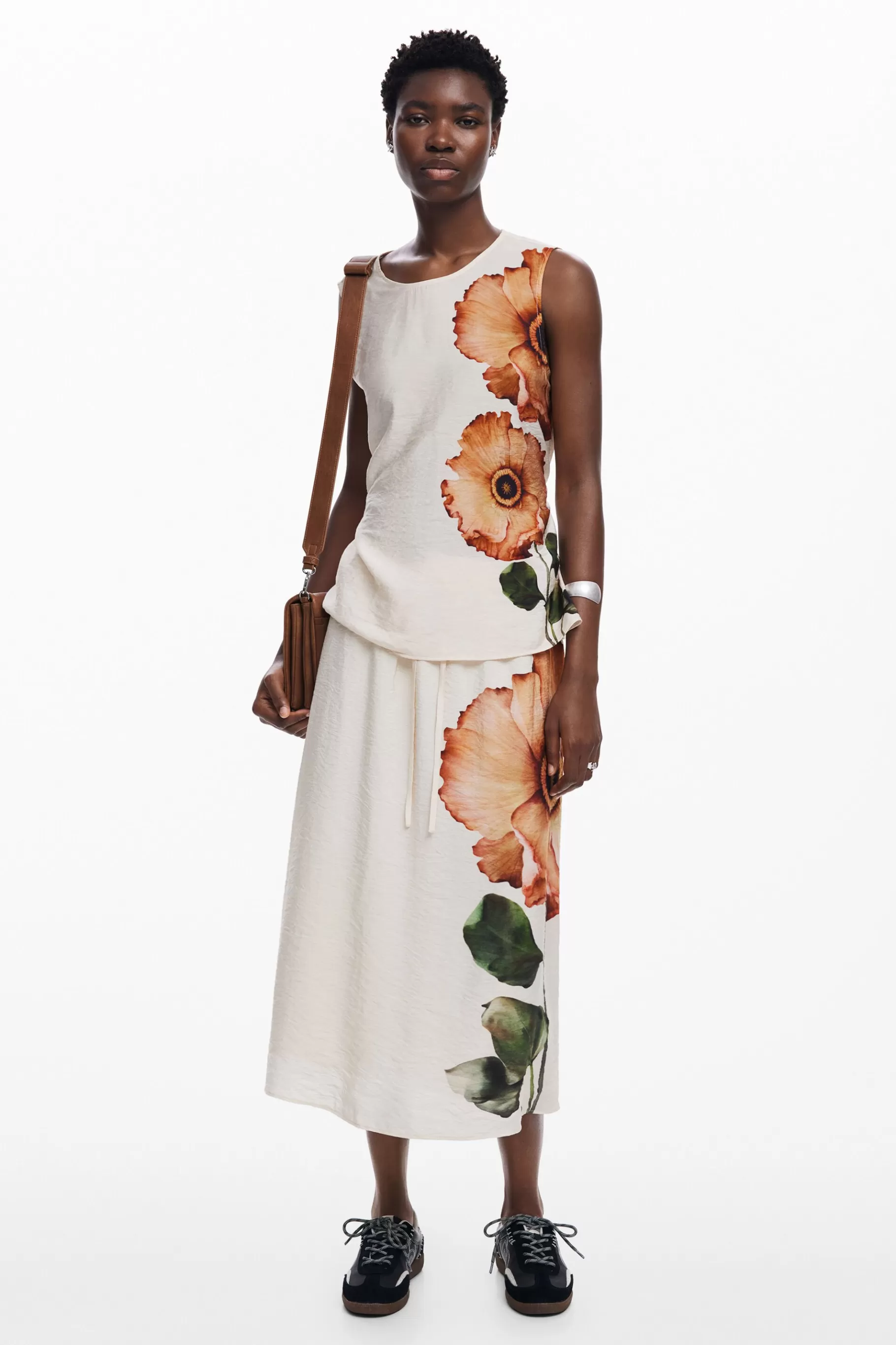 Desigual Falda midi flores*Mujer Faldas Y Shorts