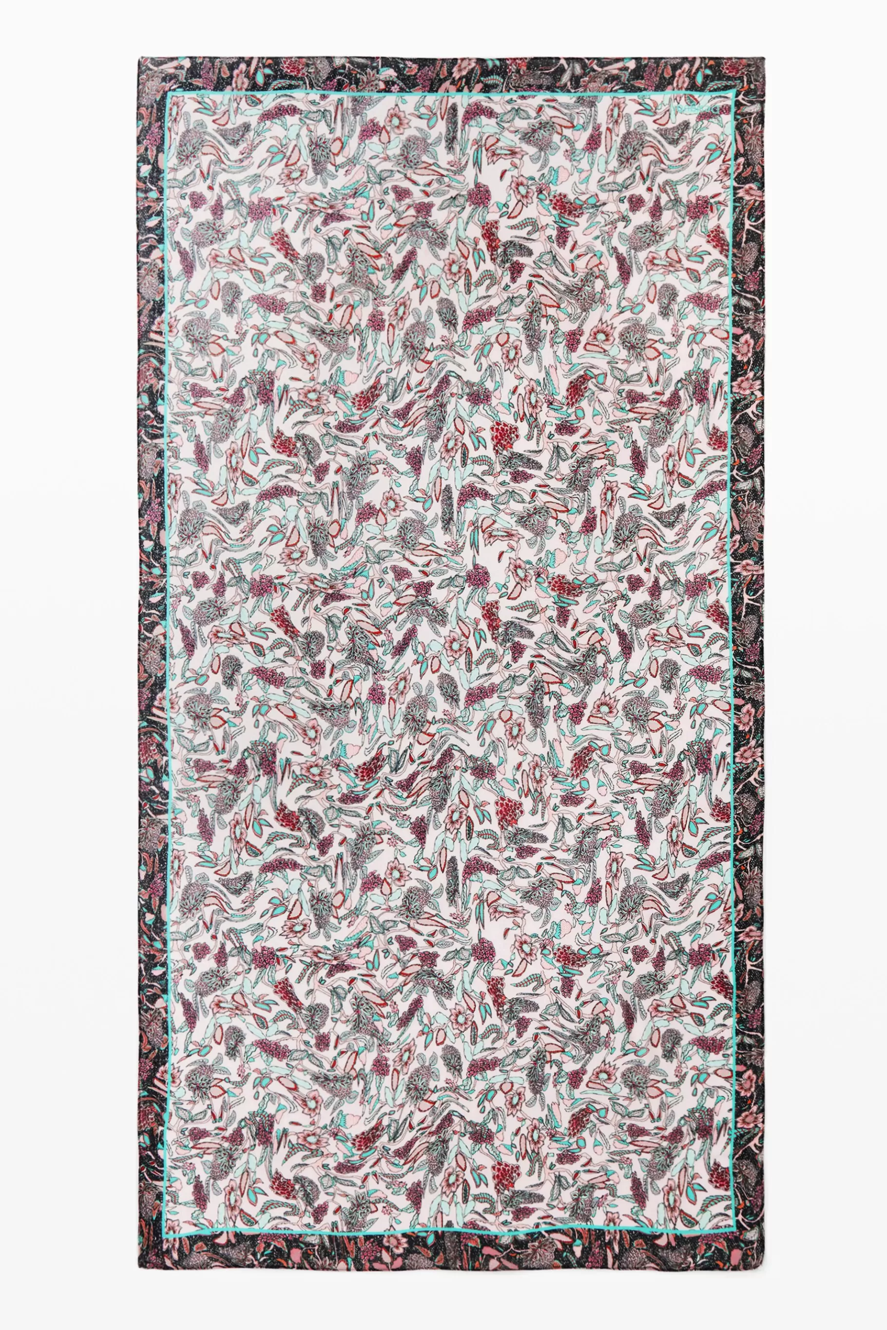 Desigual Foulard rectangular flores*Mujer Bufandas Y Pañuelos
