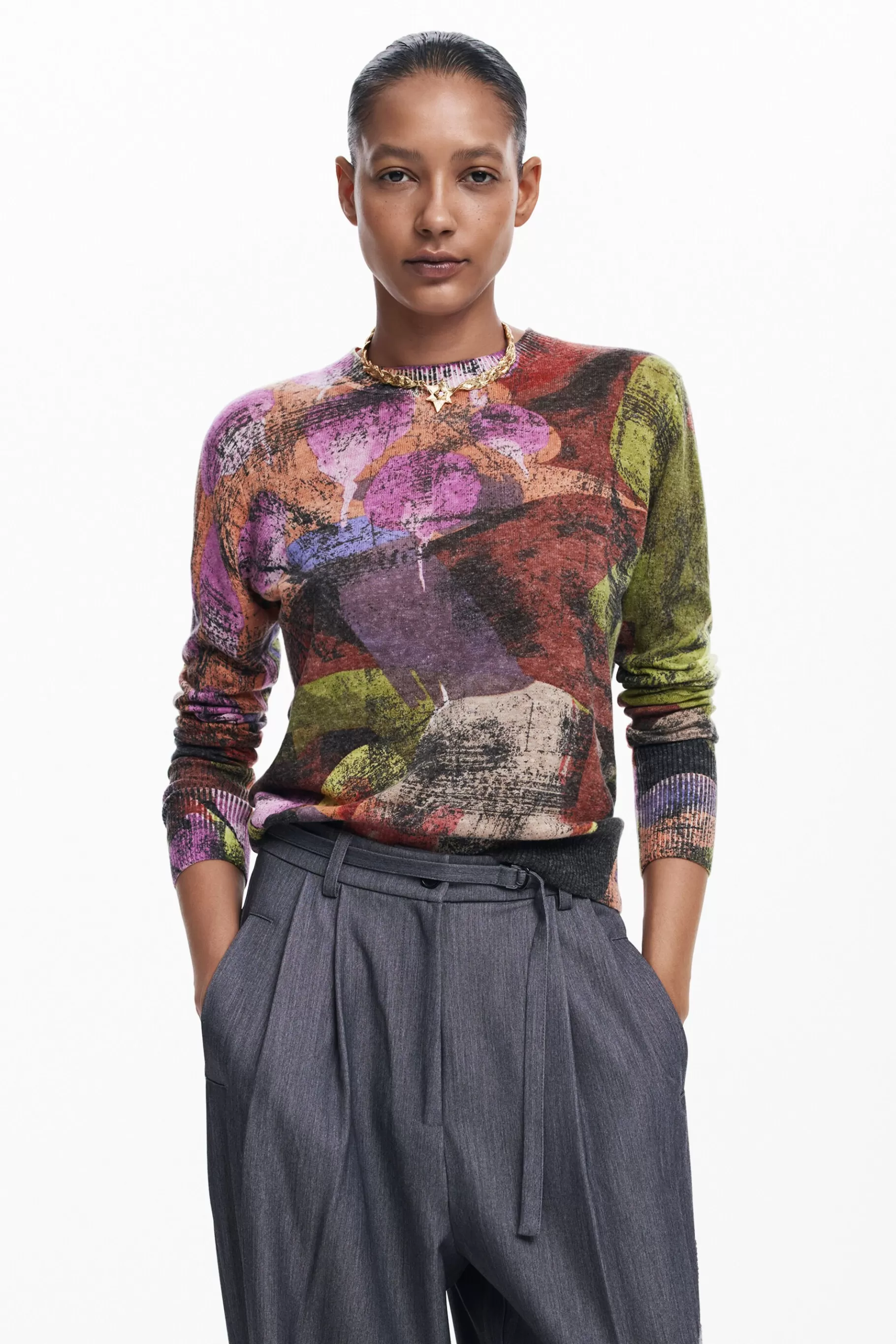 Desigual Jersey estampado M. Christian Lacroix*Mujer Ropa De Punto | Jerséis