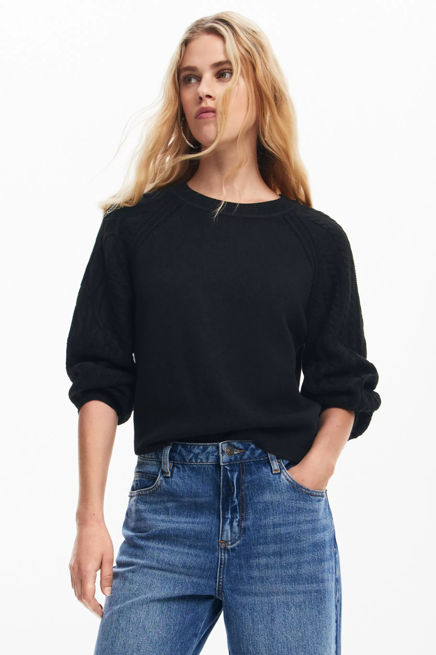 Desigual Jersey mangas textura*Mujer Ropa De Punto | Jerséis