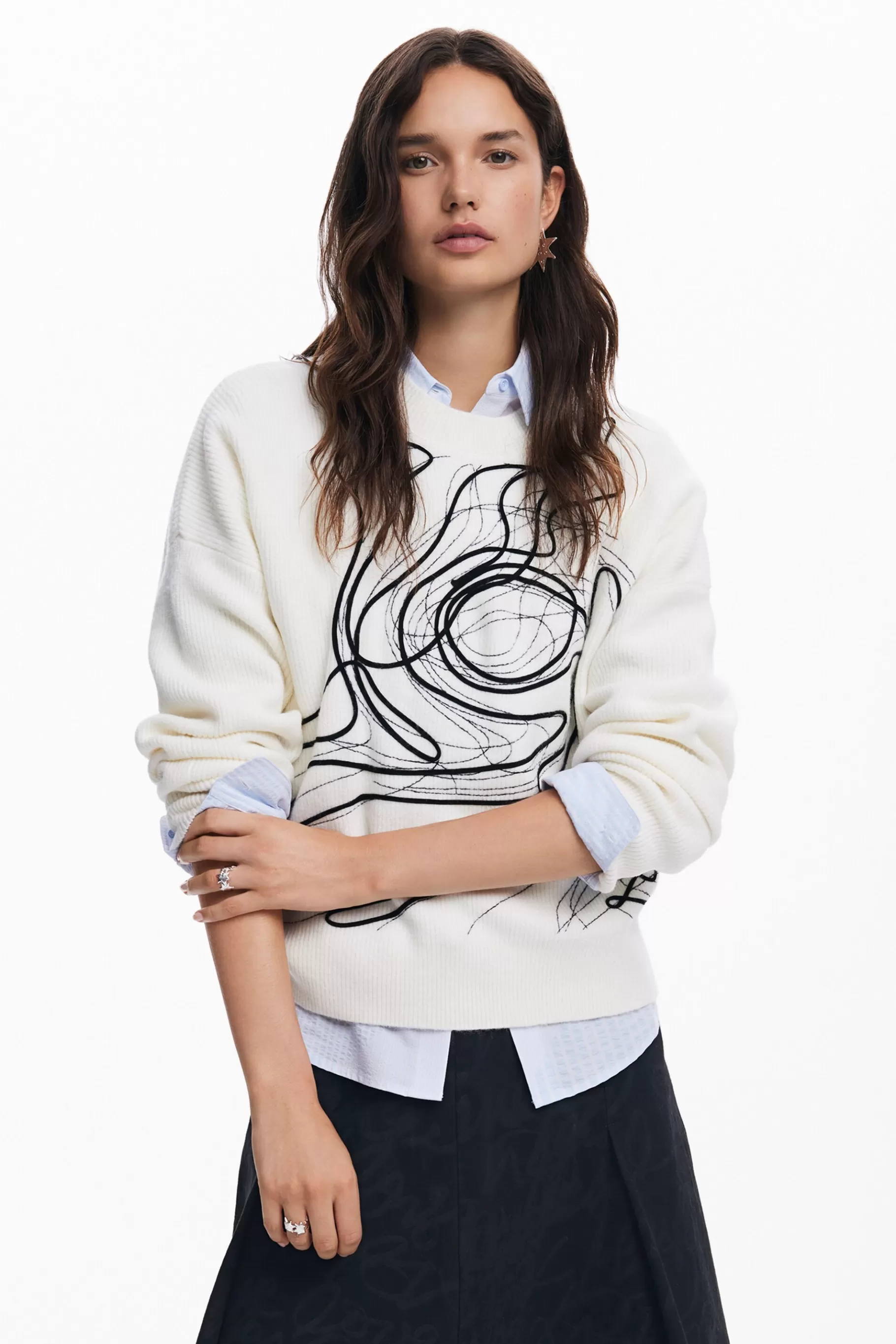 Desigual Jersey trazos M. Christian Lacroix*Mujer Ropa De Punto | Jerséis