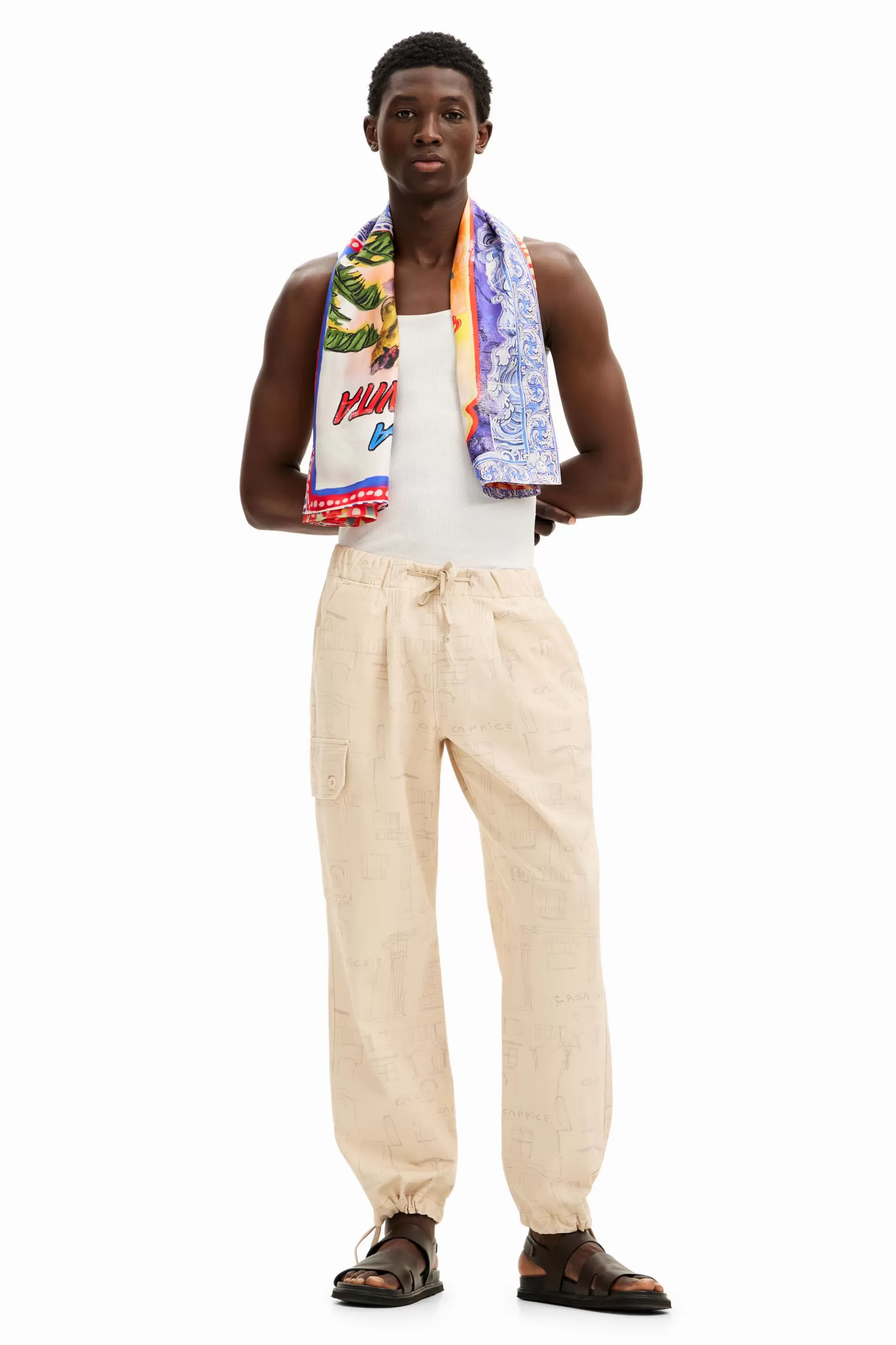 Desigual Pantalón cargo estampado*Hombre Jeans Y Pantalones