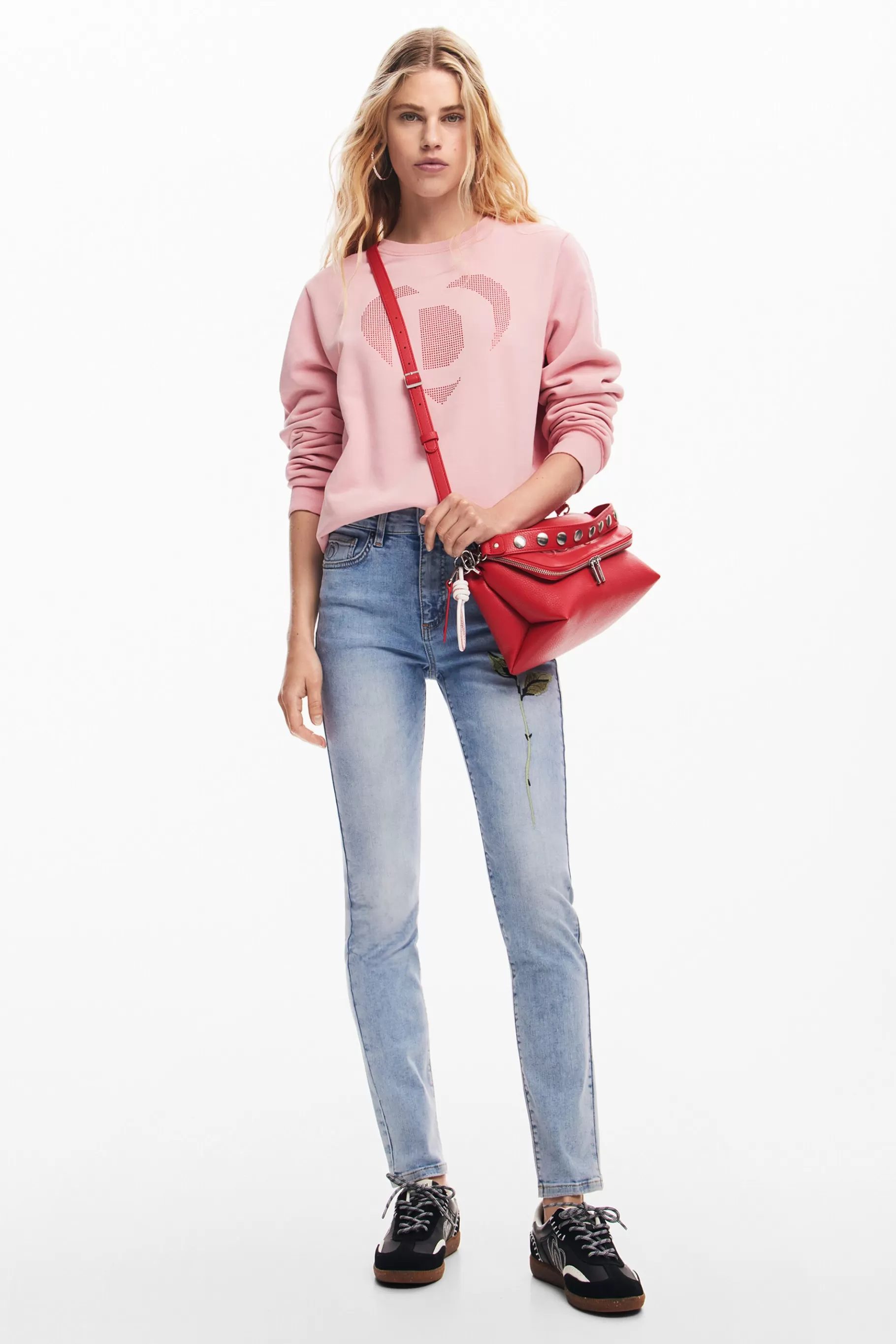 Desigual Pantalón vaquero rosa*Mujer Vaqueros | Pantalones