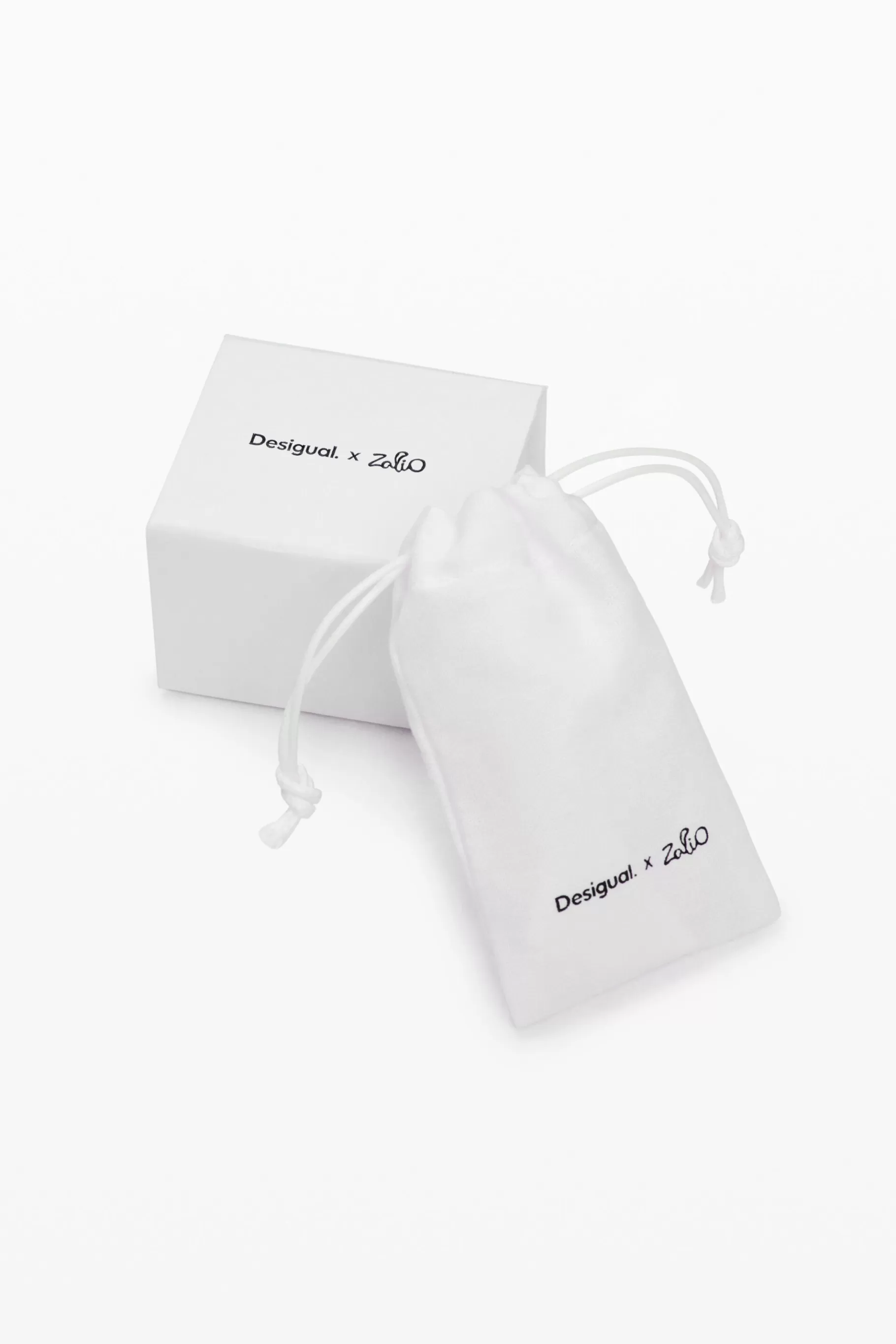 Desigual Pendientes aro corazones bañado en plata Zalio*Mujer Joyería