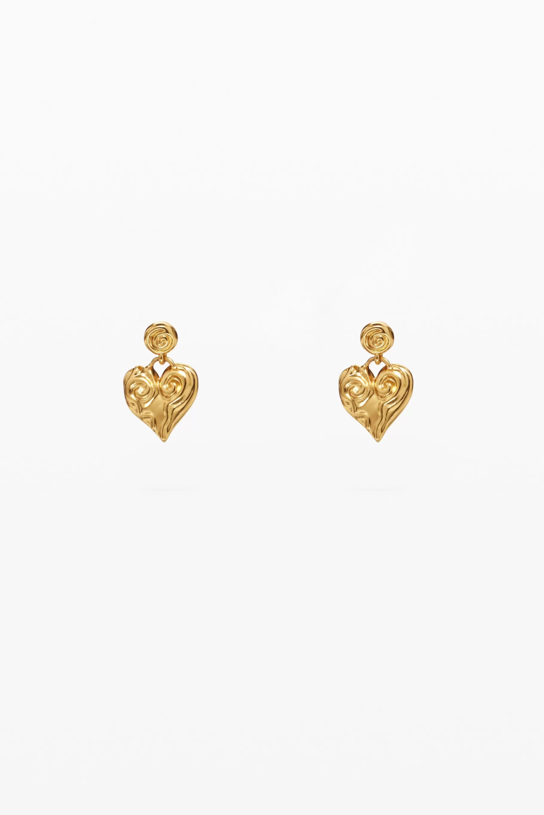 Desigual Pendientes corazón baño oro Zalio*Mujer Joyería