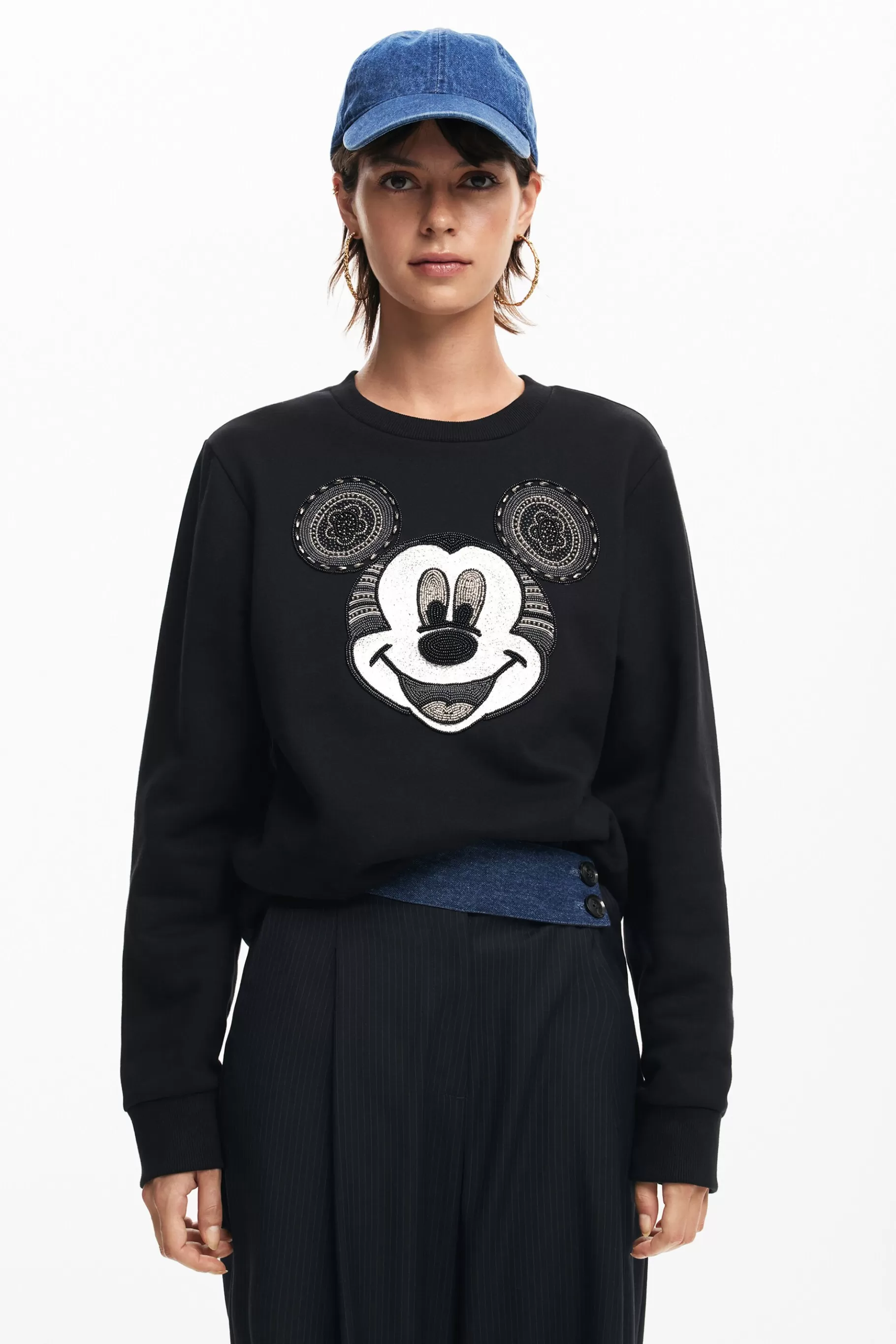 Desigual Sudadera cara Mickey Mouse*Mujer Sudaderas | Jerséis