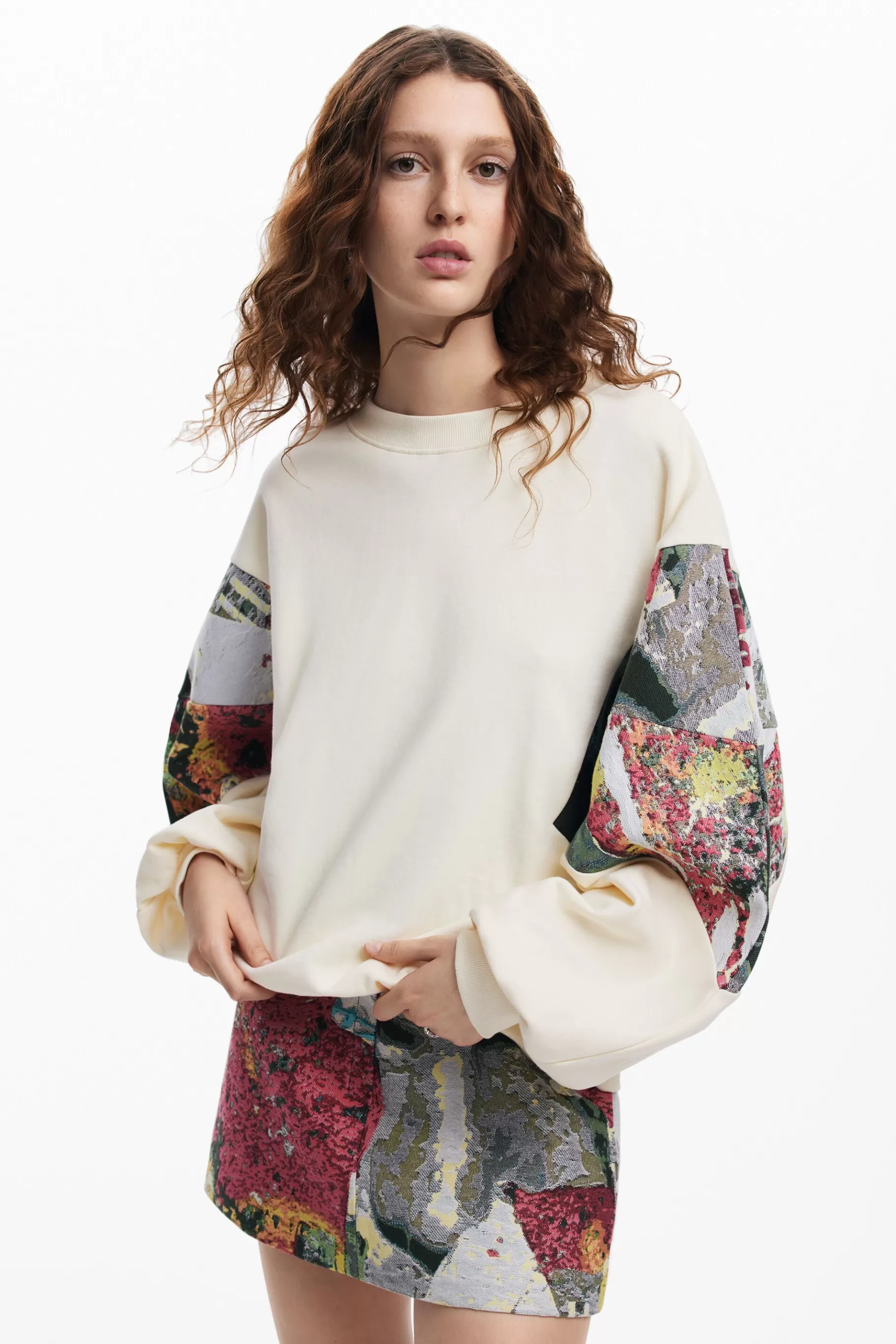 Desigual Sudadera mangas estampadas M. Christian Lacroix*Mujer Sudaderas | Jerséis