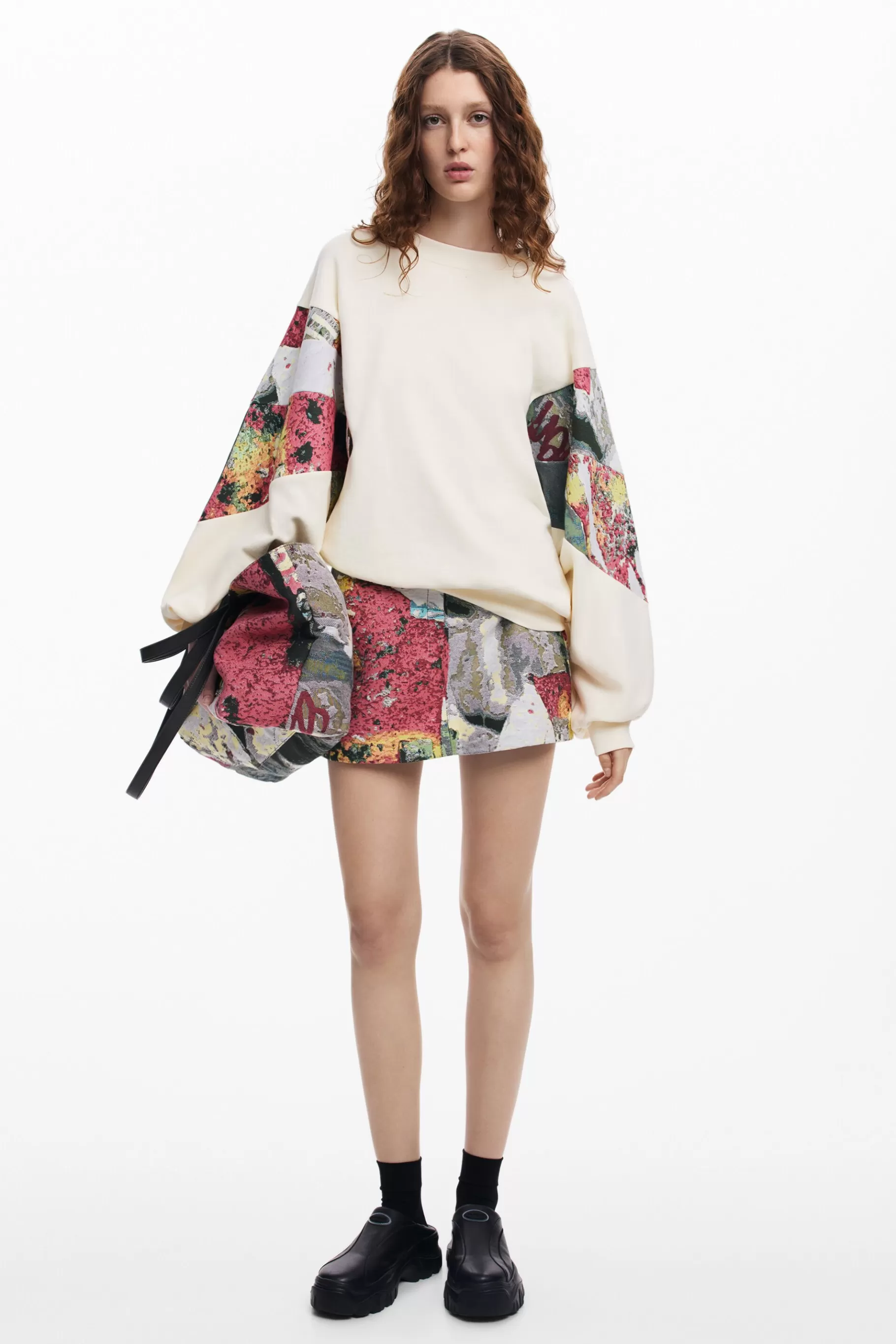 Desigual Sudadera mangas estampadas M. Christian Lacroix*Mujer Sudaderas | Jerséis