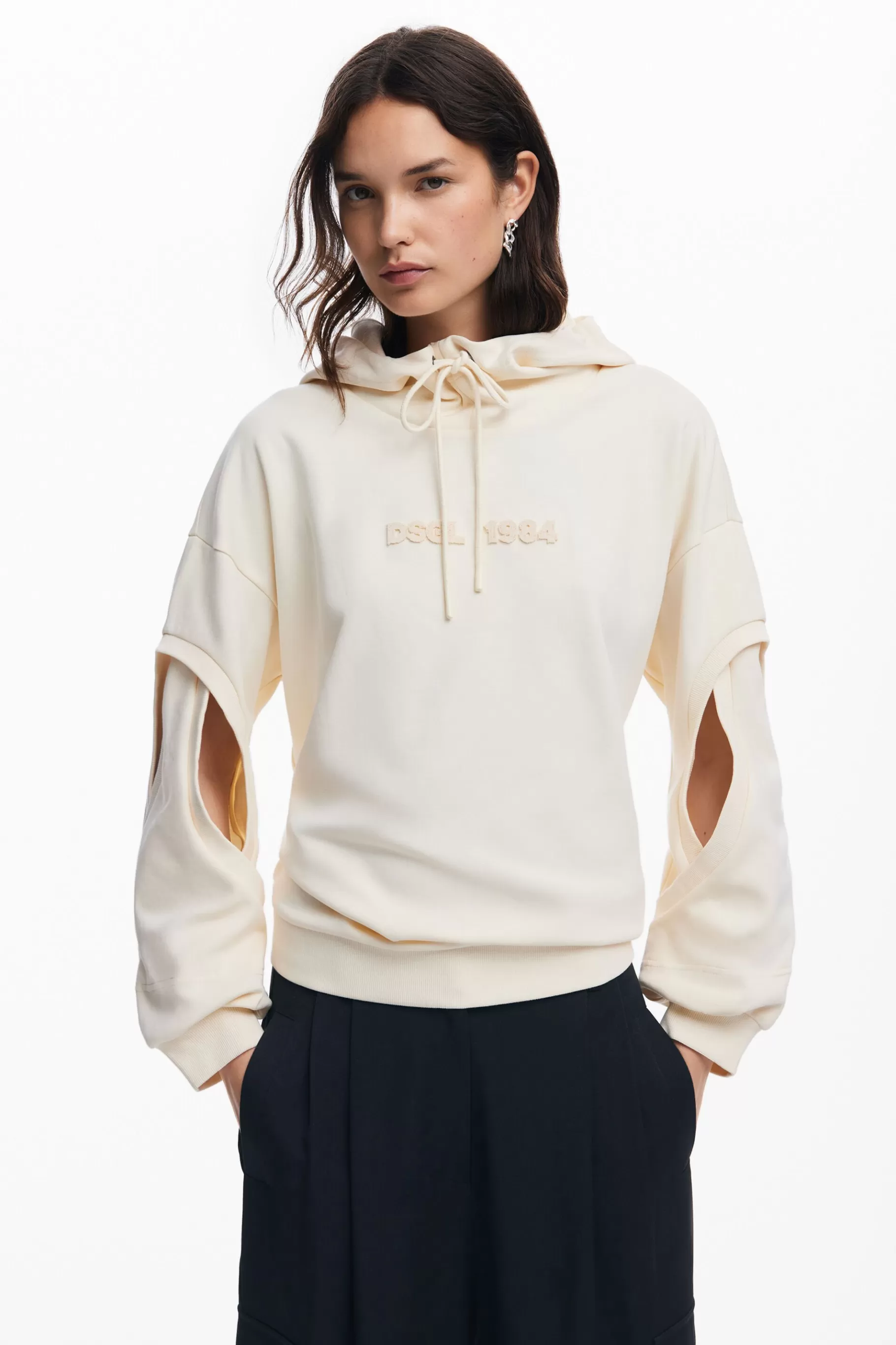 Desigual Sudadera oversize abertura mangas*Mujer Sudaderas | Jerséis