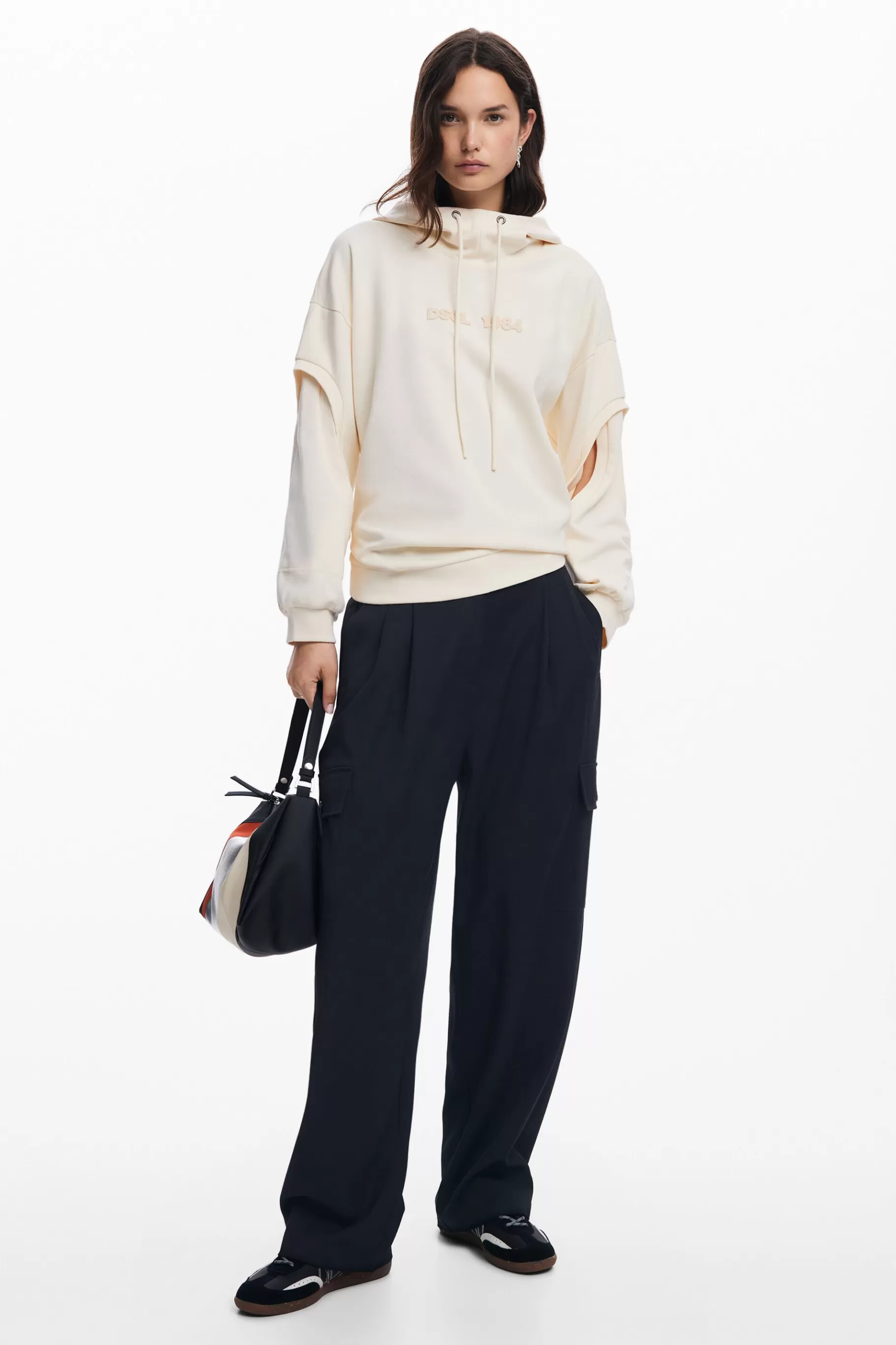 Desigual Sudadera oversize abertura mangas*Mujer Sudaderas | Jerséis