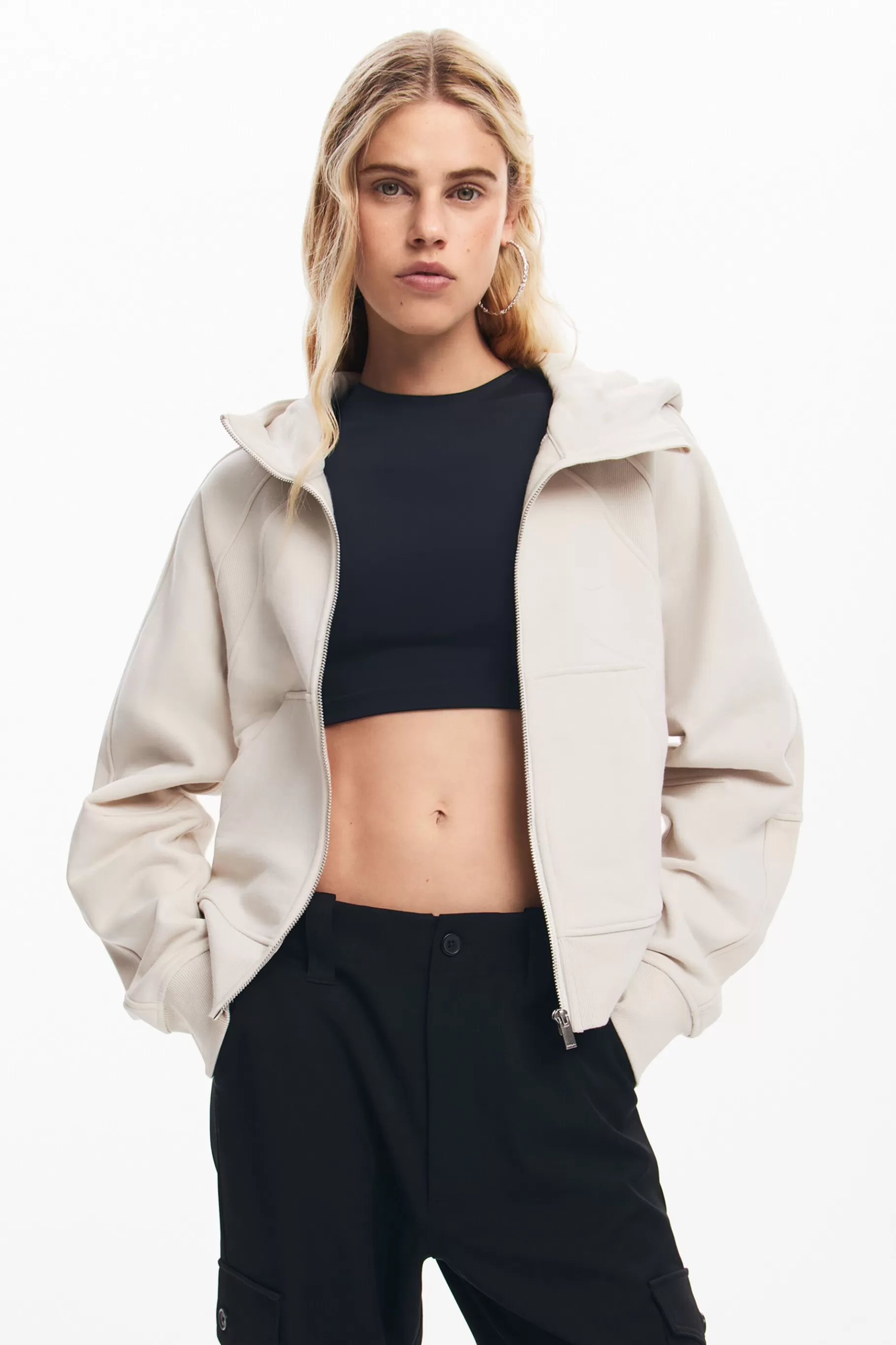 Desigual Sudadera oversize capucha*Mujer Sudaderas | Jerséis