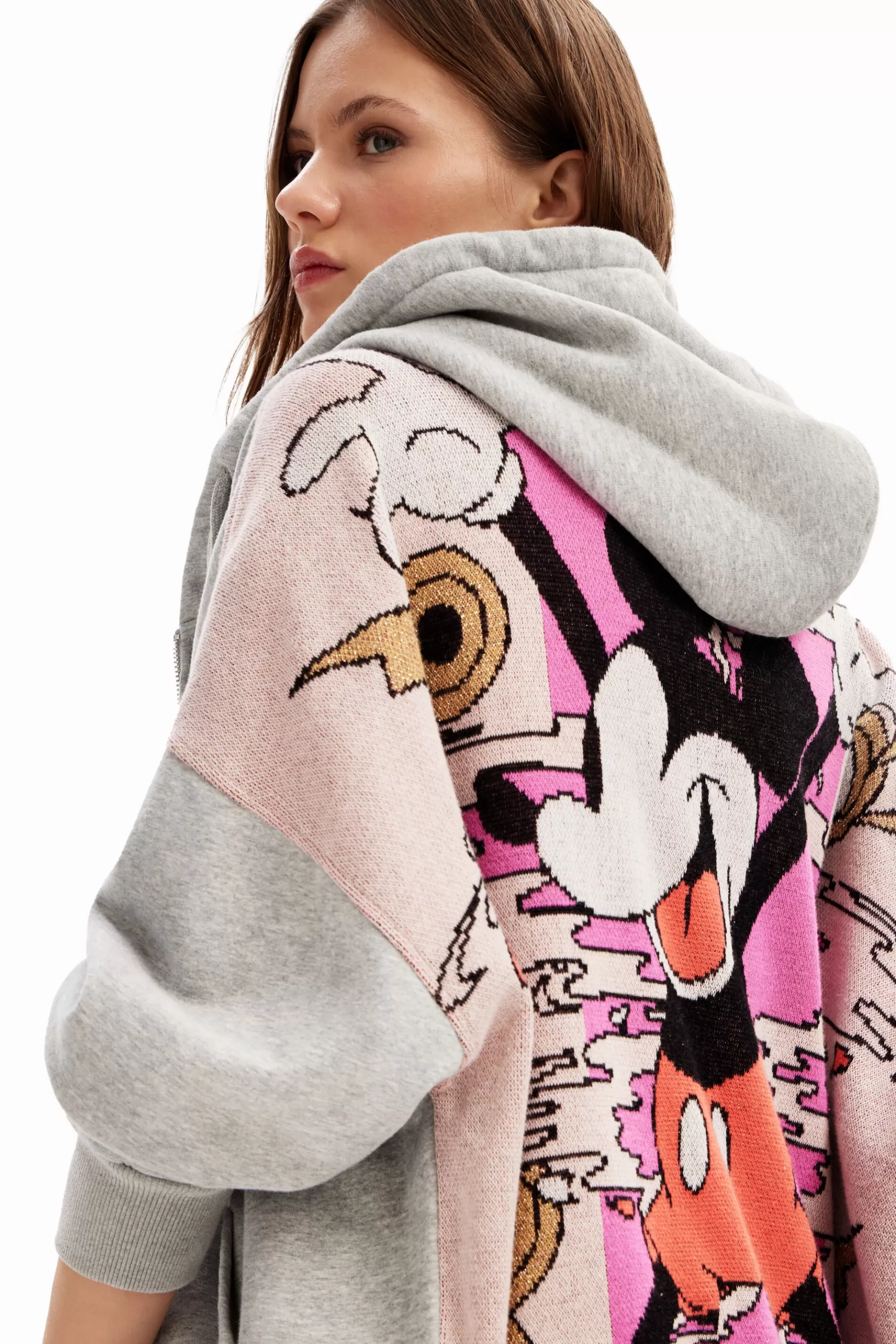 Desigual Sudadera oversize jacquard Mickey Mouse*Mujer Sudaderas | Jerséis