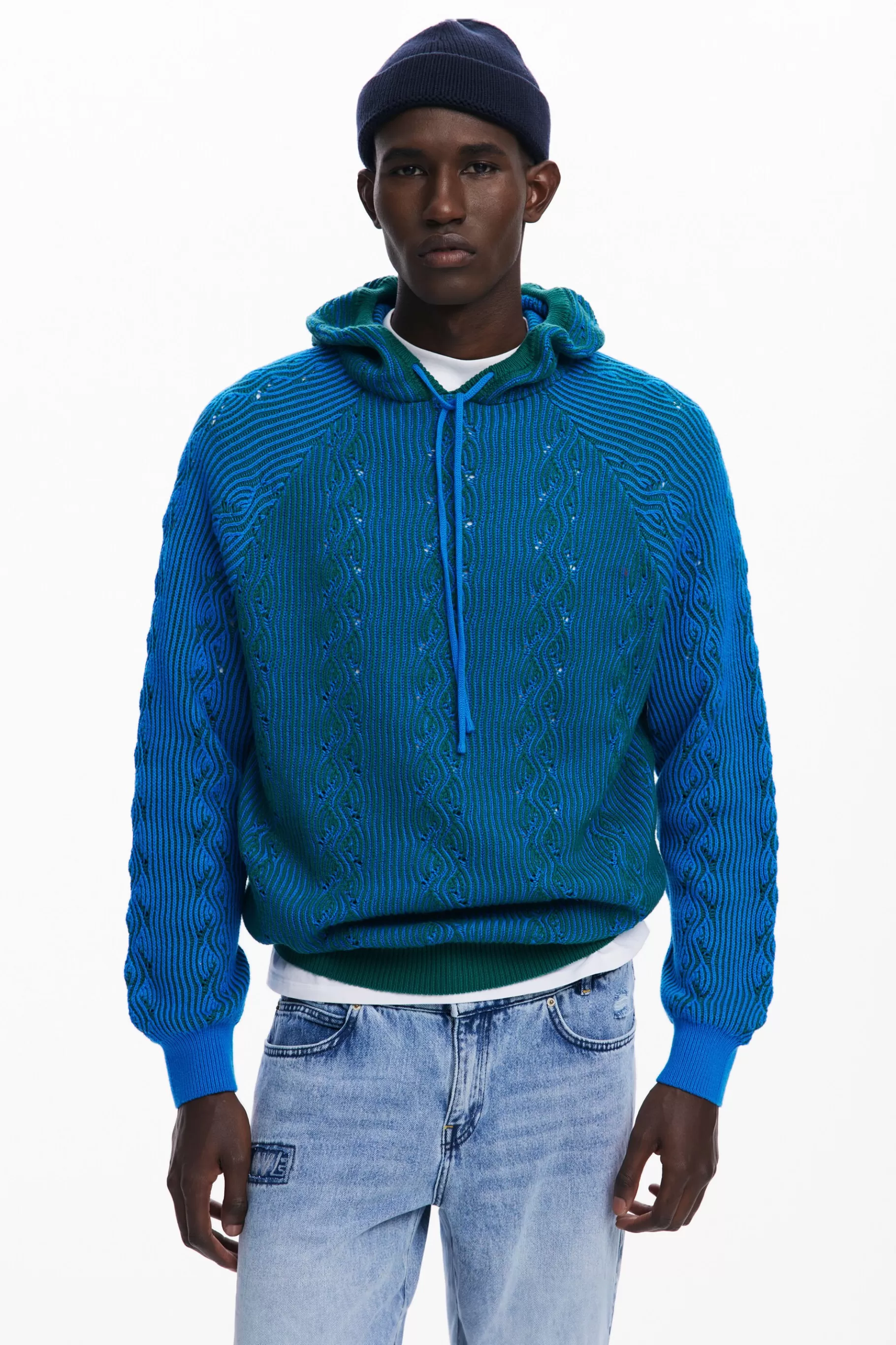 Desigual Sudadera zigzag*Hombre Jerséis Y Sudaderas