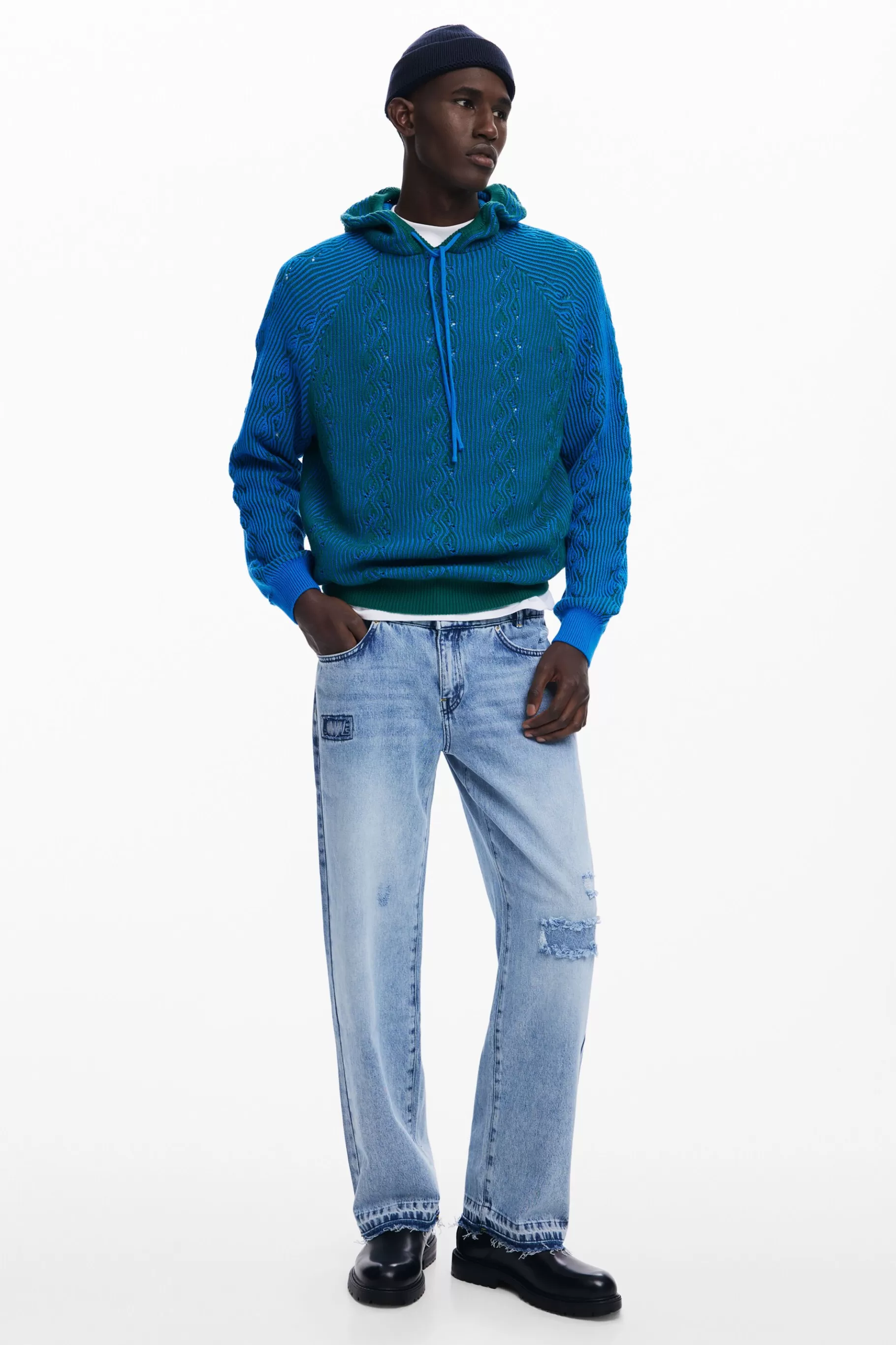 Desigual Sudadera zigzag*Hombre Jerséis Y Sudaderas