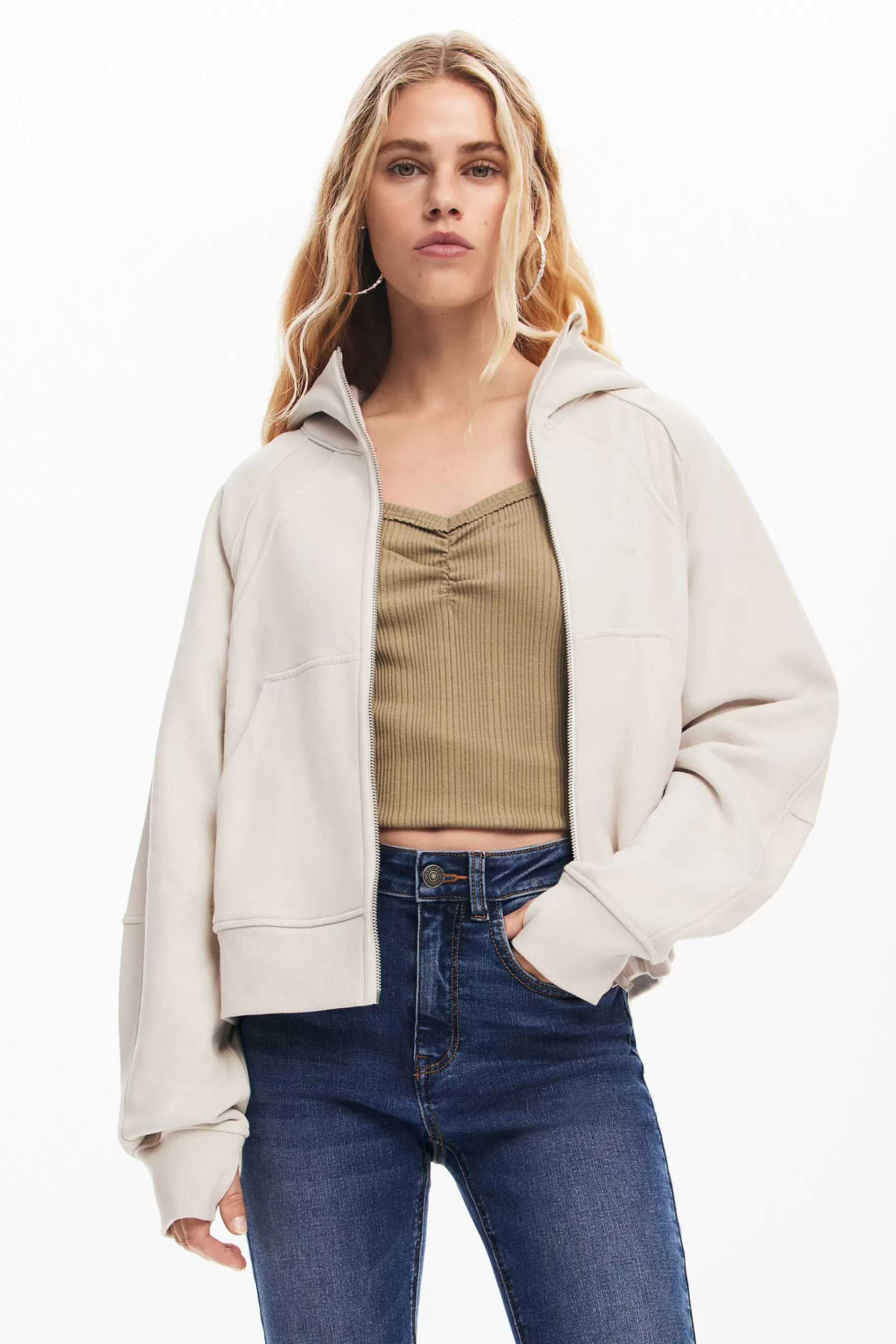 Desigual Vaquero recto bolsillos liso*Mujer Vaqueros | Pantalones