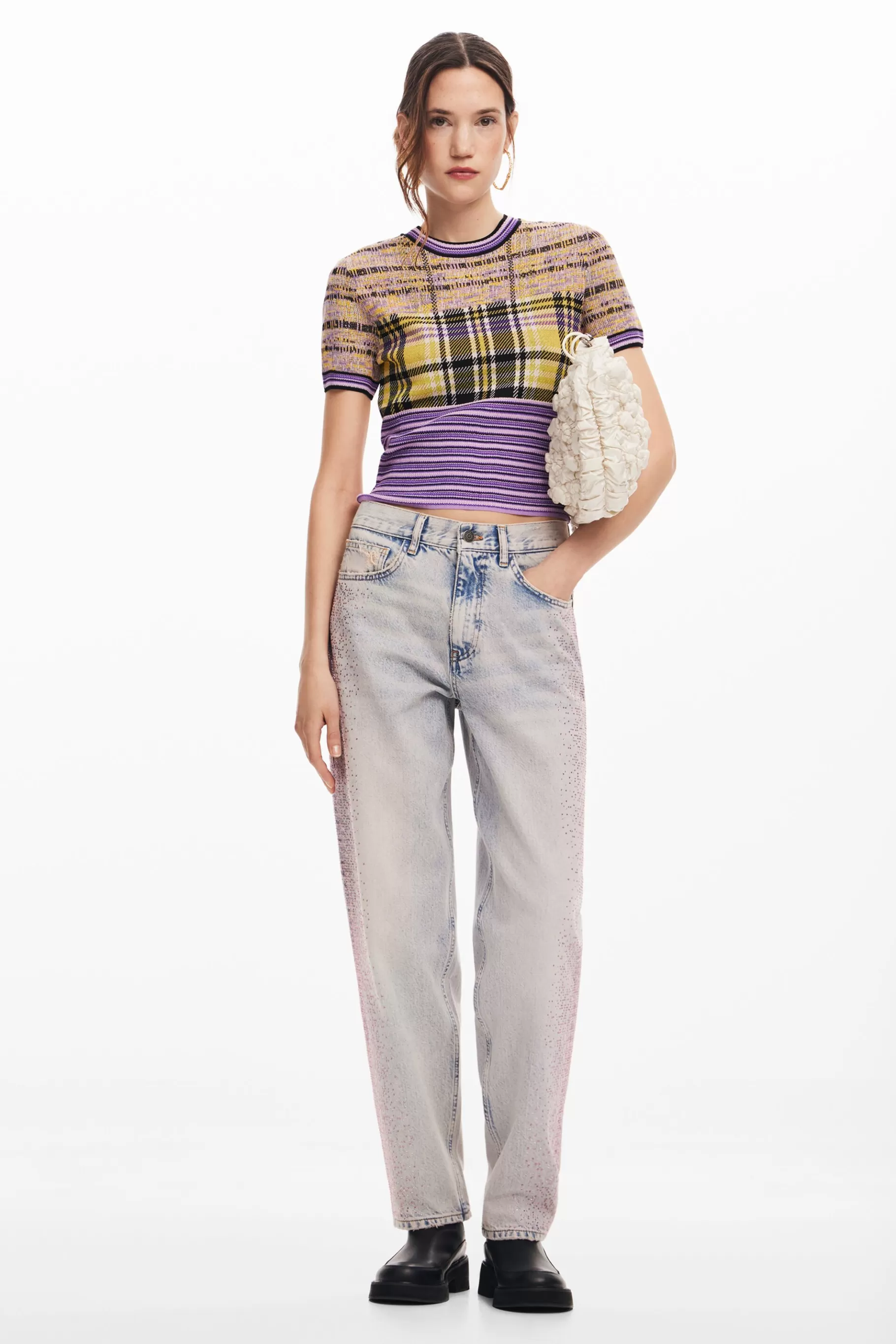 Desigual Vaquero recto brillantes*Mujer Vaqueros | Pantalones