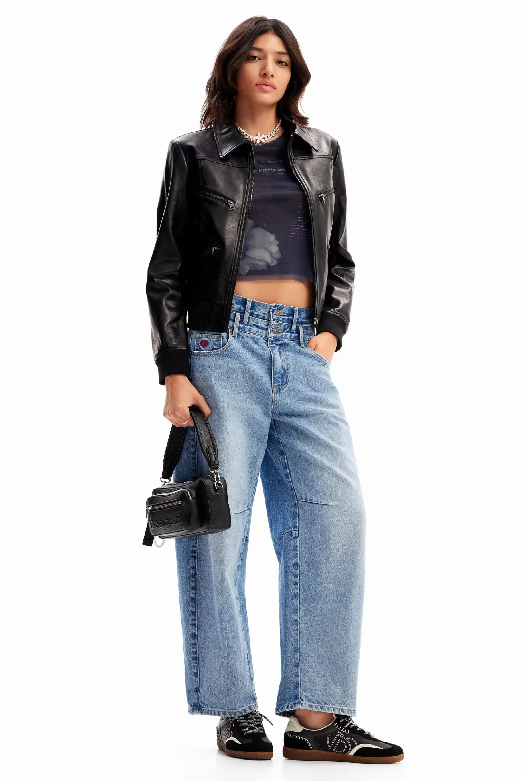 Desigual Vaqueros Balloon cintura doble*Mujer Vaqueros | Pantalones