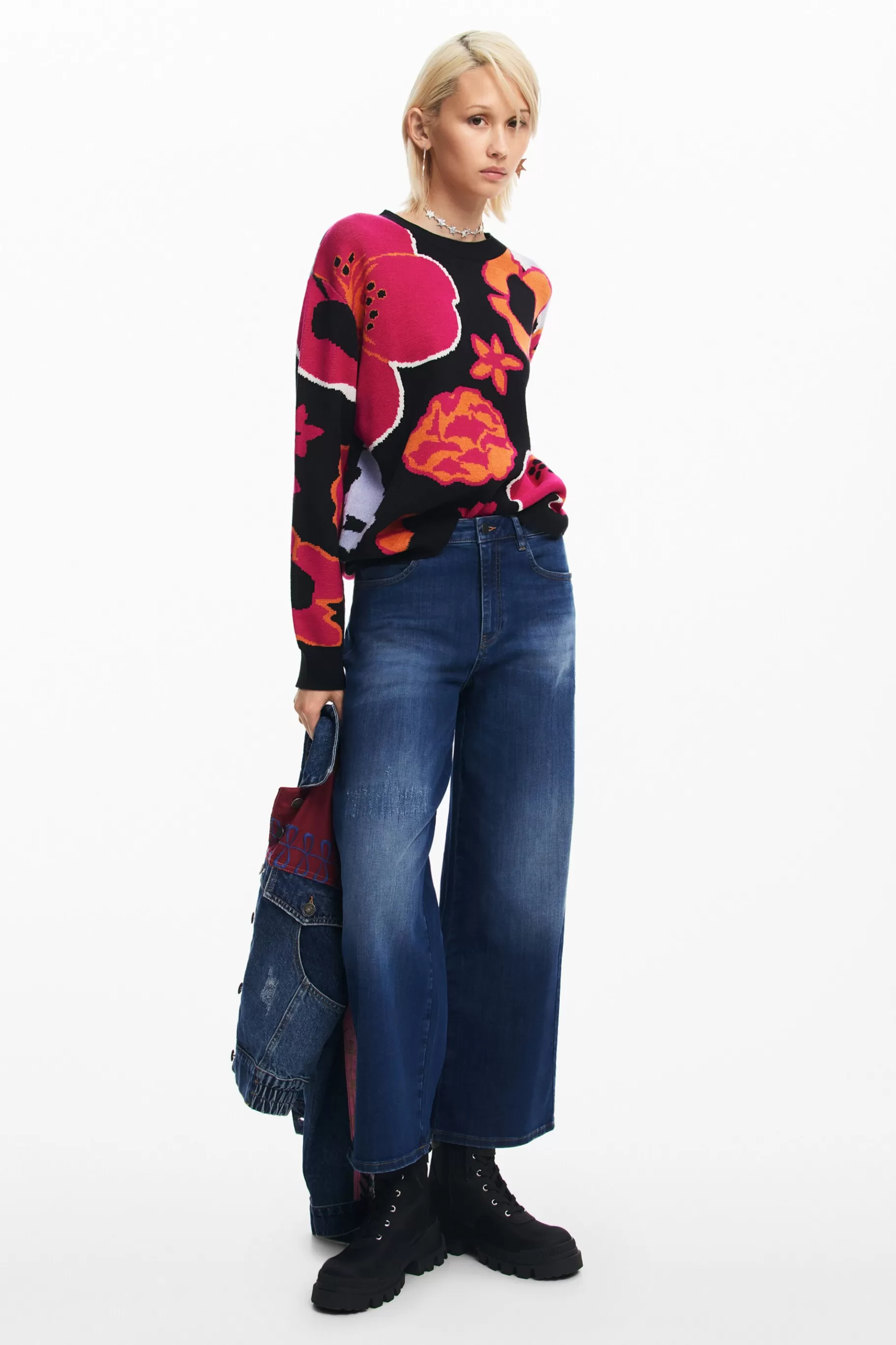 Desigual Vaqueros culotte denim*Mujer Vaqueros | Pantalones