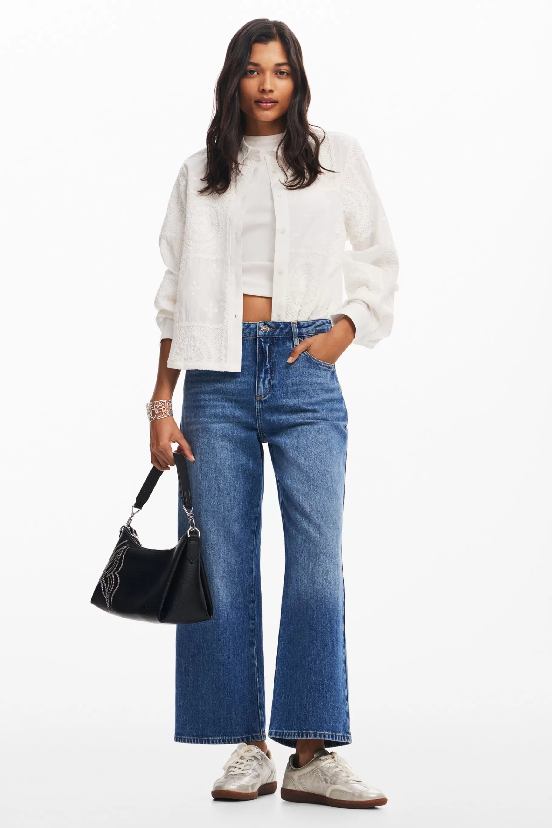 Desigual Vaqueros culotte denim*Mujer Vaqueros | Pantalones