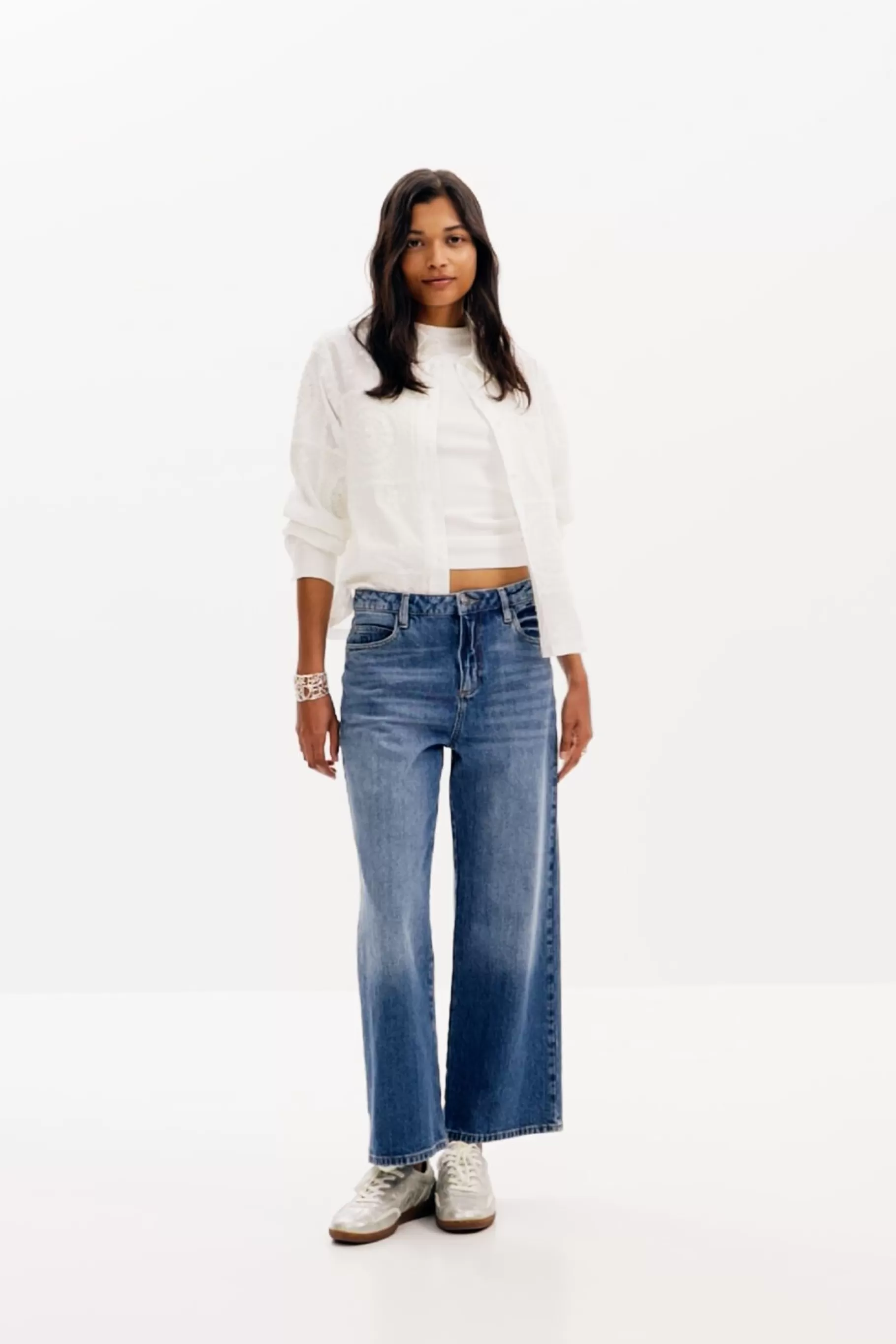 Desigual Vaqueros culotte denim*Mujer Vaqueros | Pantalones