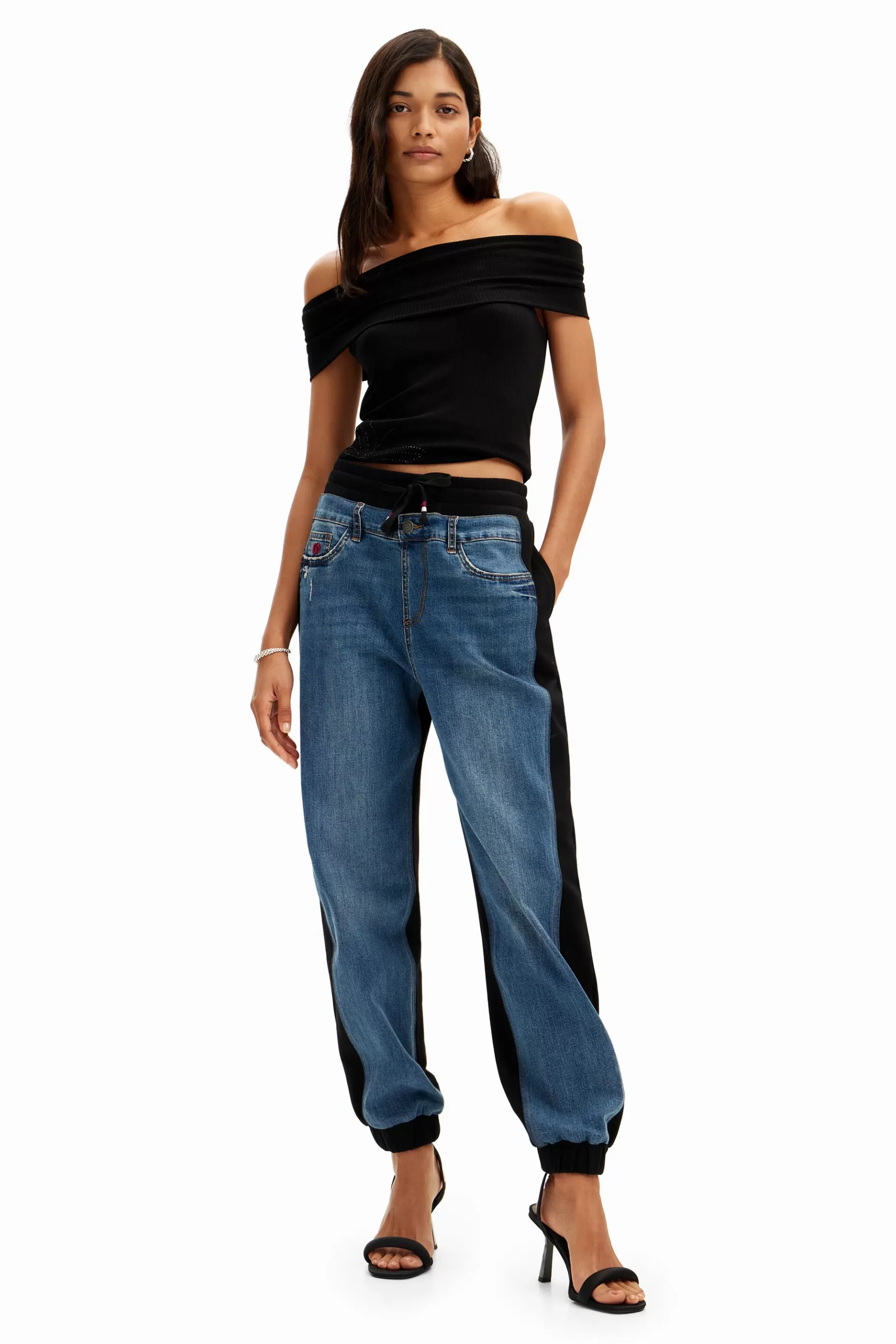 Desigual Vaqueros jogger contraste*Mujer Vaqueros | Pantalones