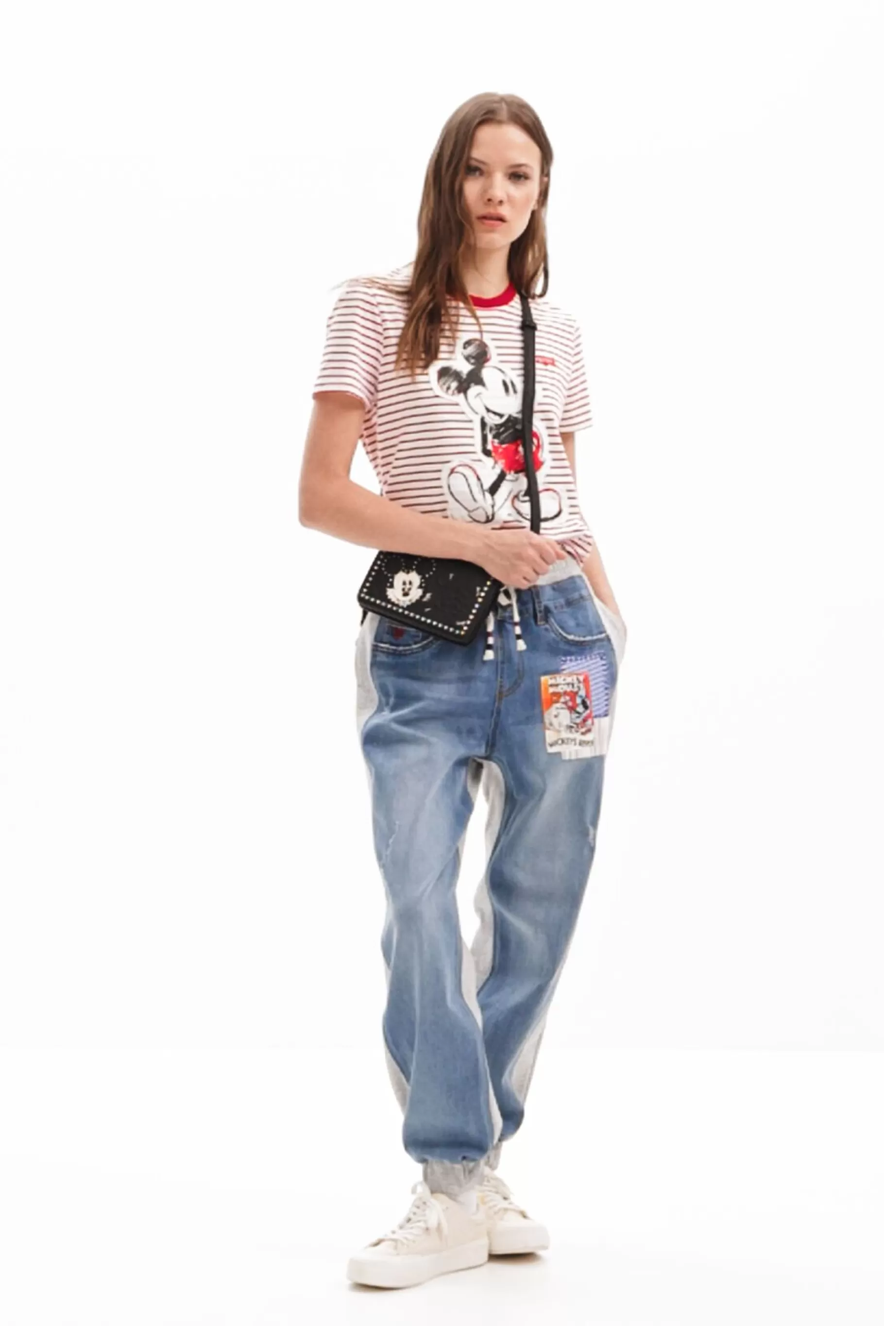Desigual Vaqueros Jogger Mickey Mouse*Mujer Vaqueros | Pantalones