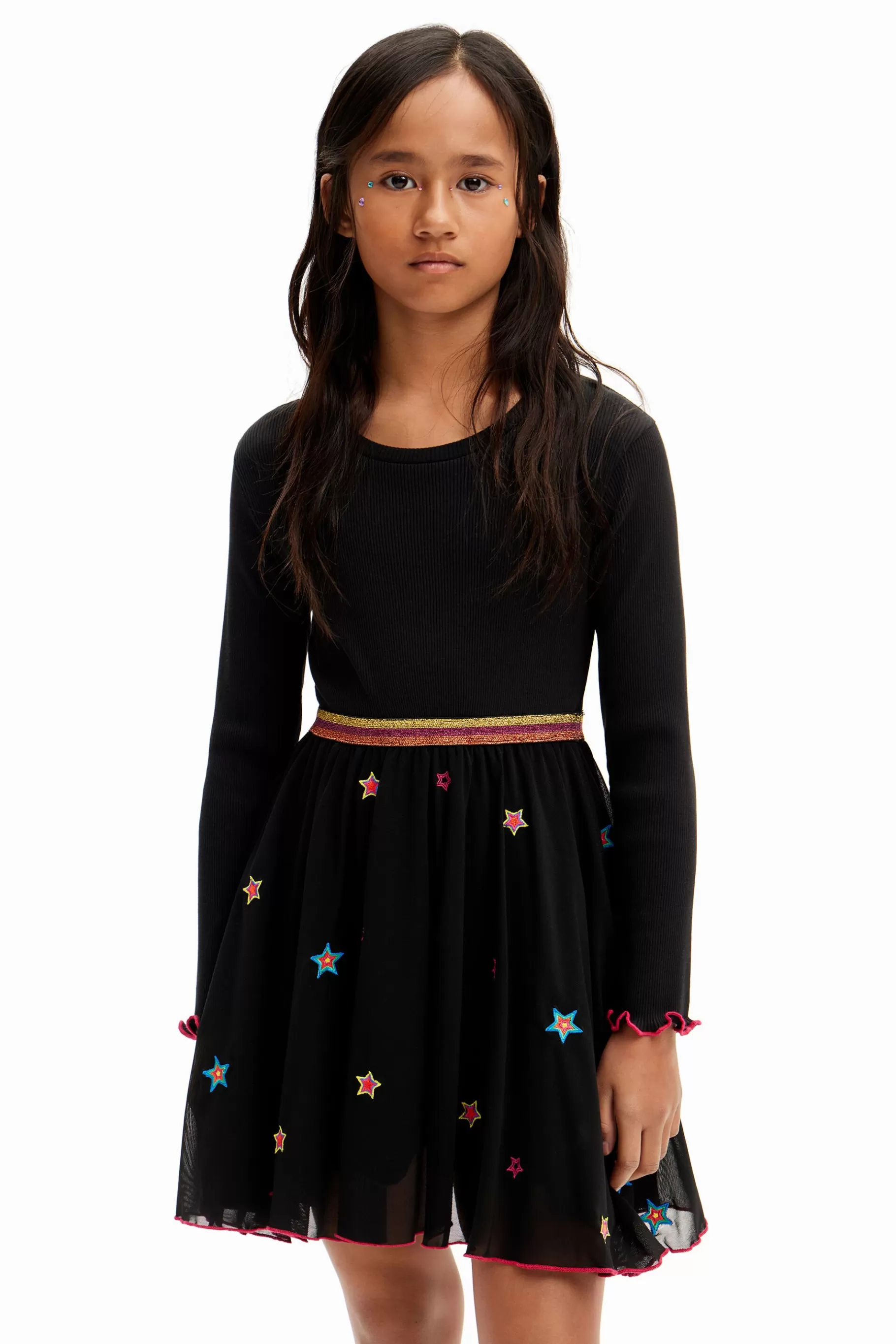 Desigual Vestido combinado estrellas* Vestidos