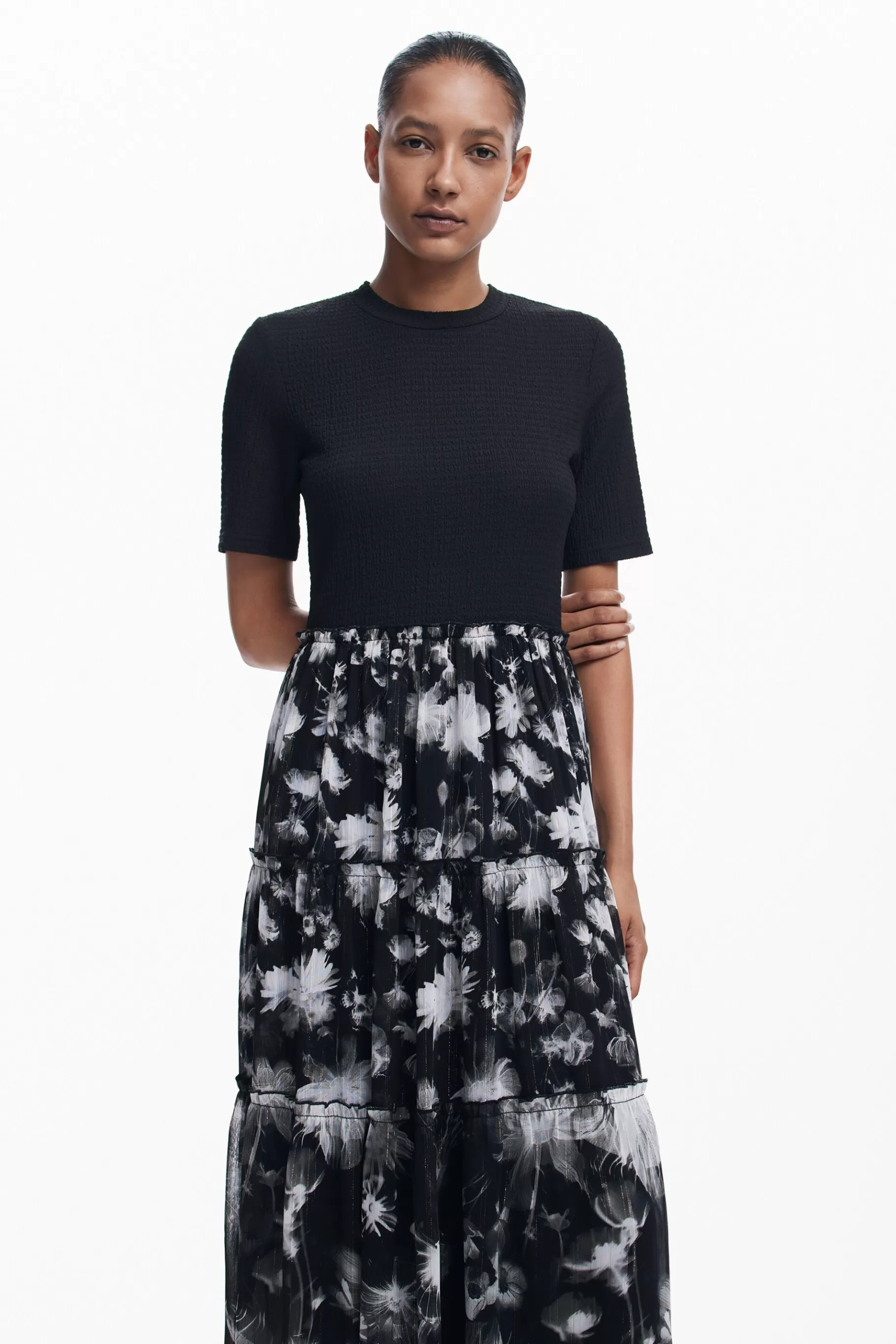 Desigual Vestido midi combinado*Mujer Vestidos Y Monos