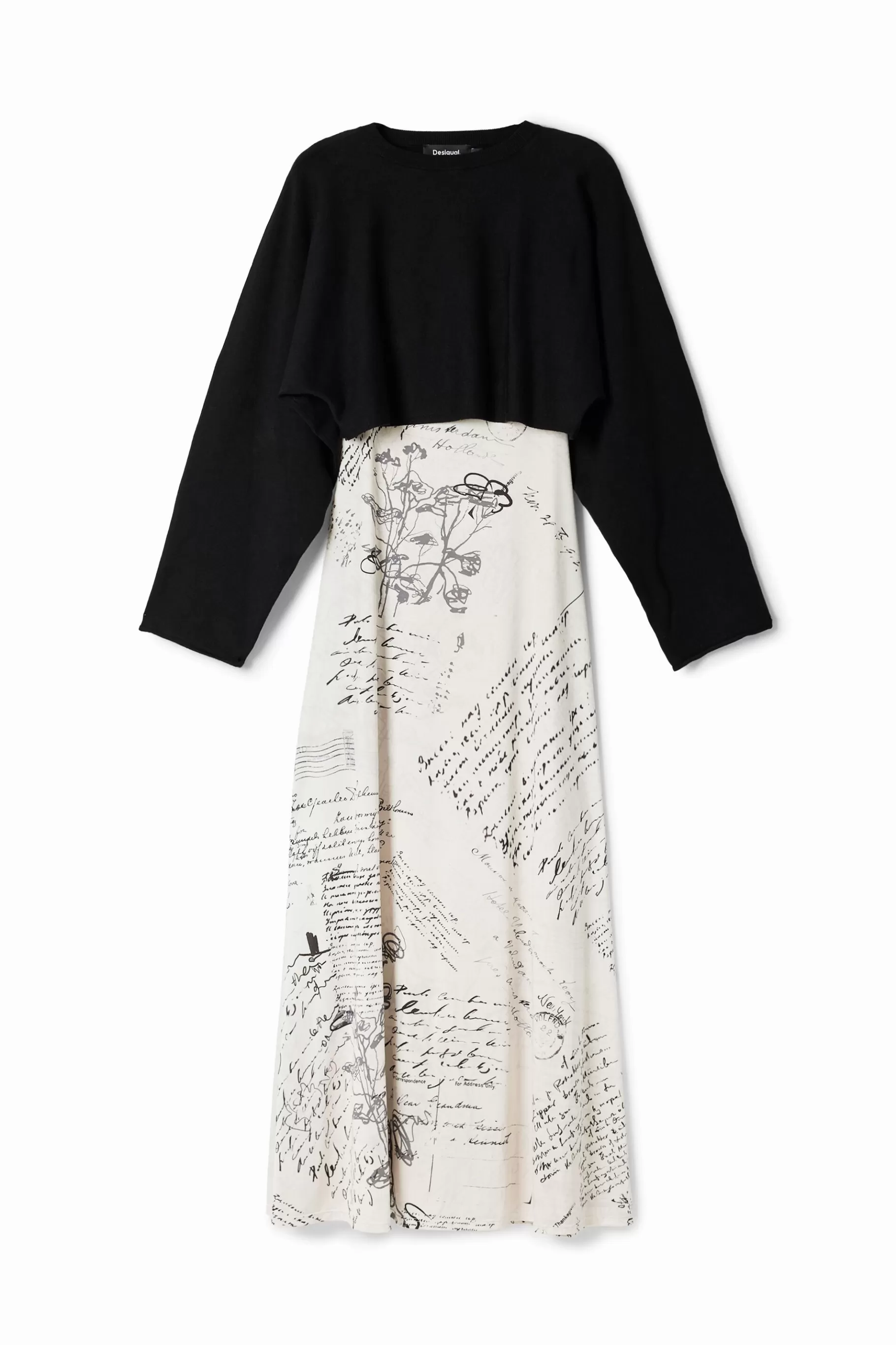 Desigual Vestido midi combinado*Mujer Vestidos Y Monos
