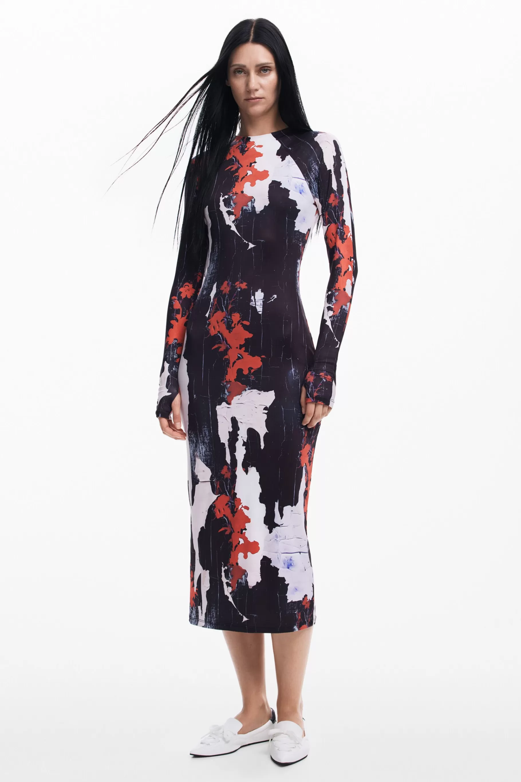 Desigual Vestido midi estampado Maitrepierre*Mujer Vestidos Y Monos