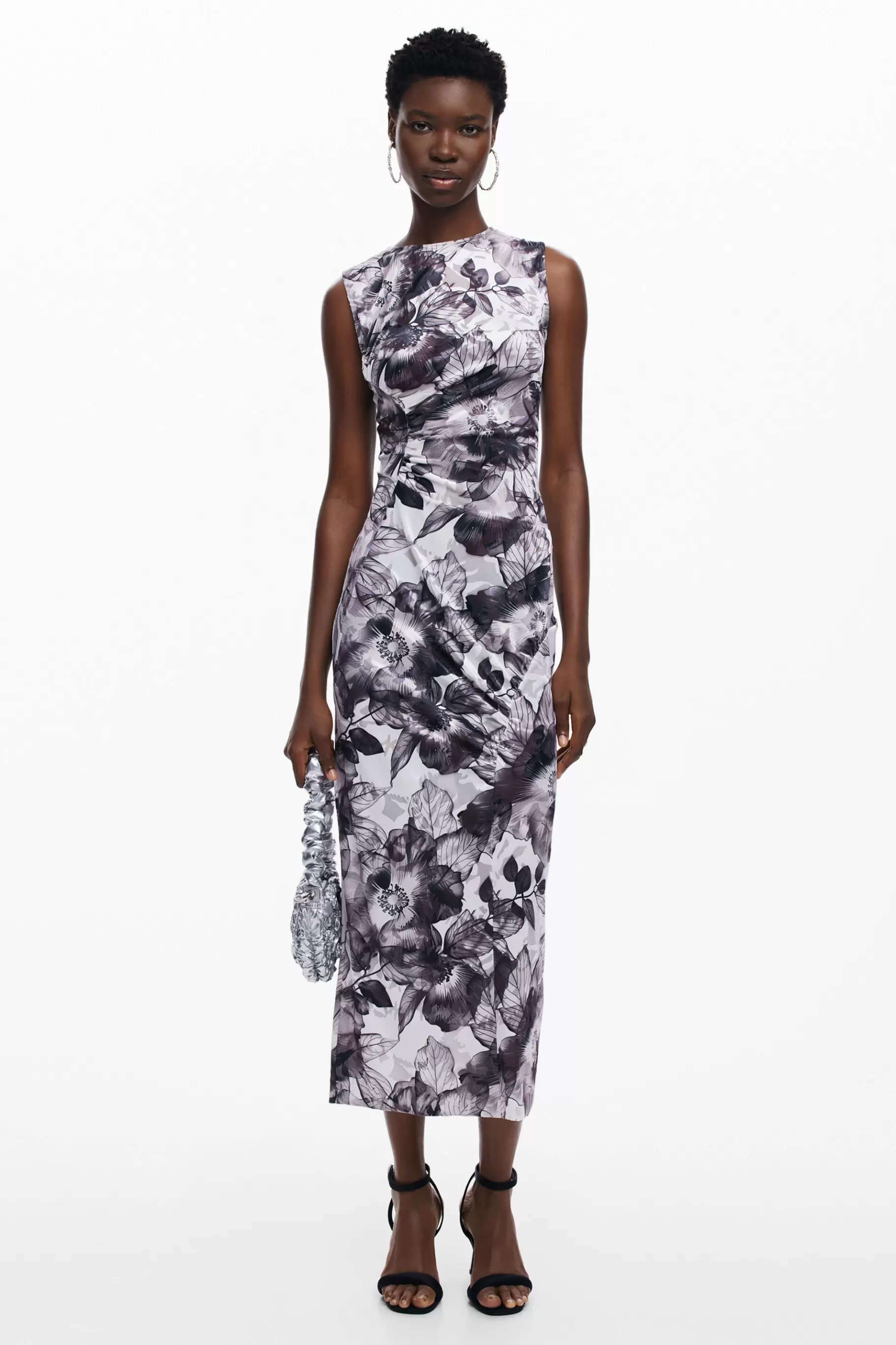 Desigual Vestido midi flores*Mujer Vestidos Y Monos