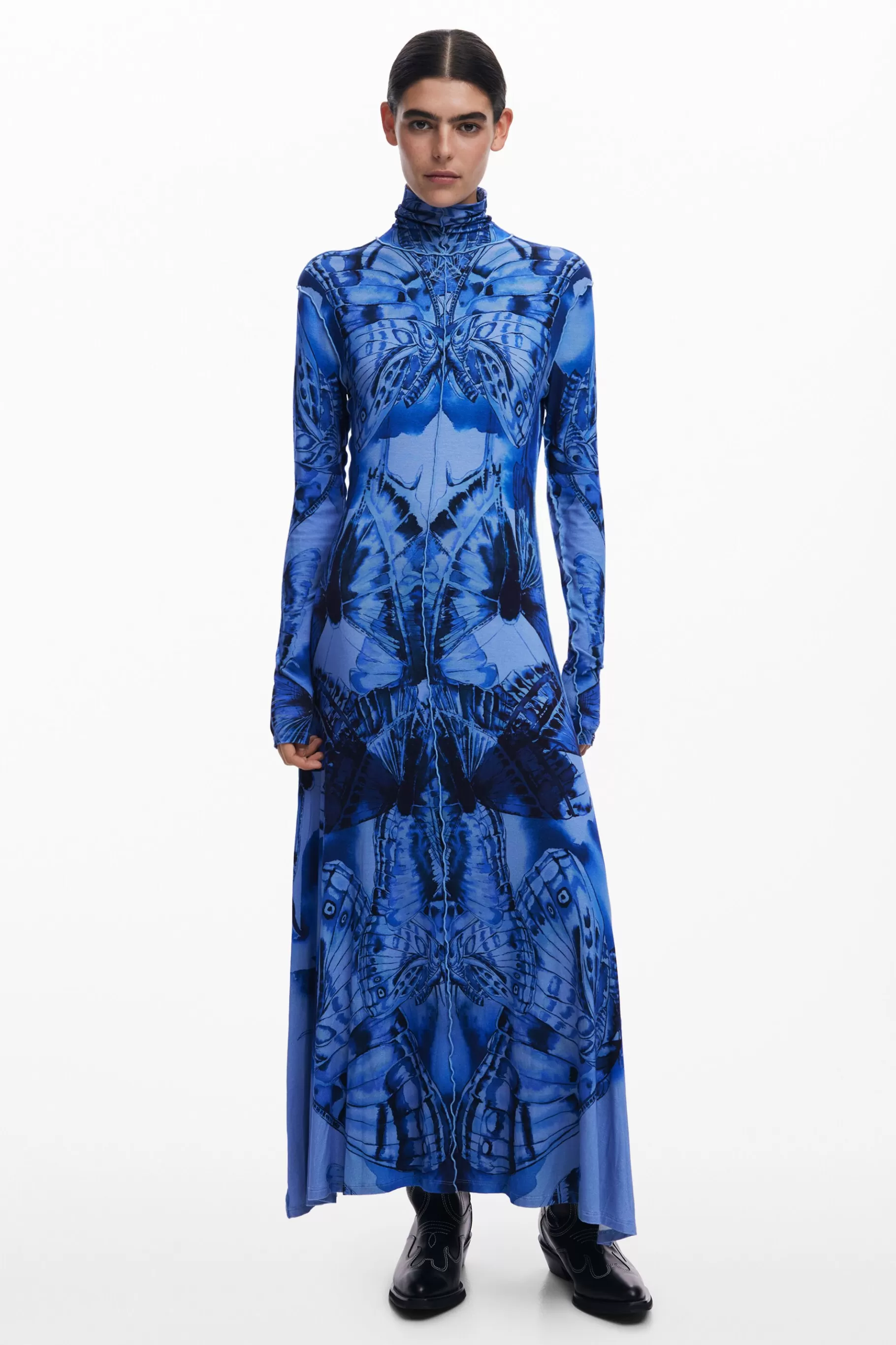 Desigual Vestido midi mariposa*Mujer Vestidos Y Monos