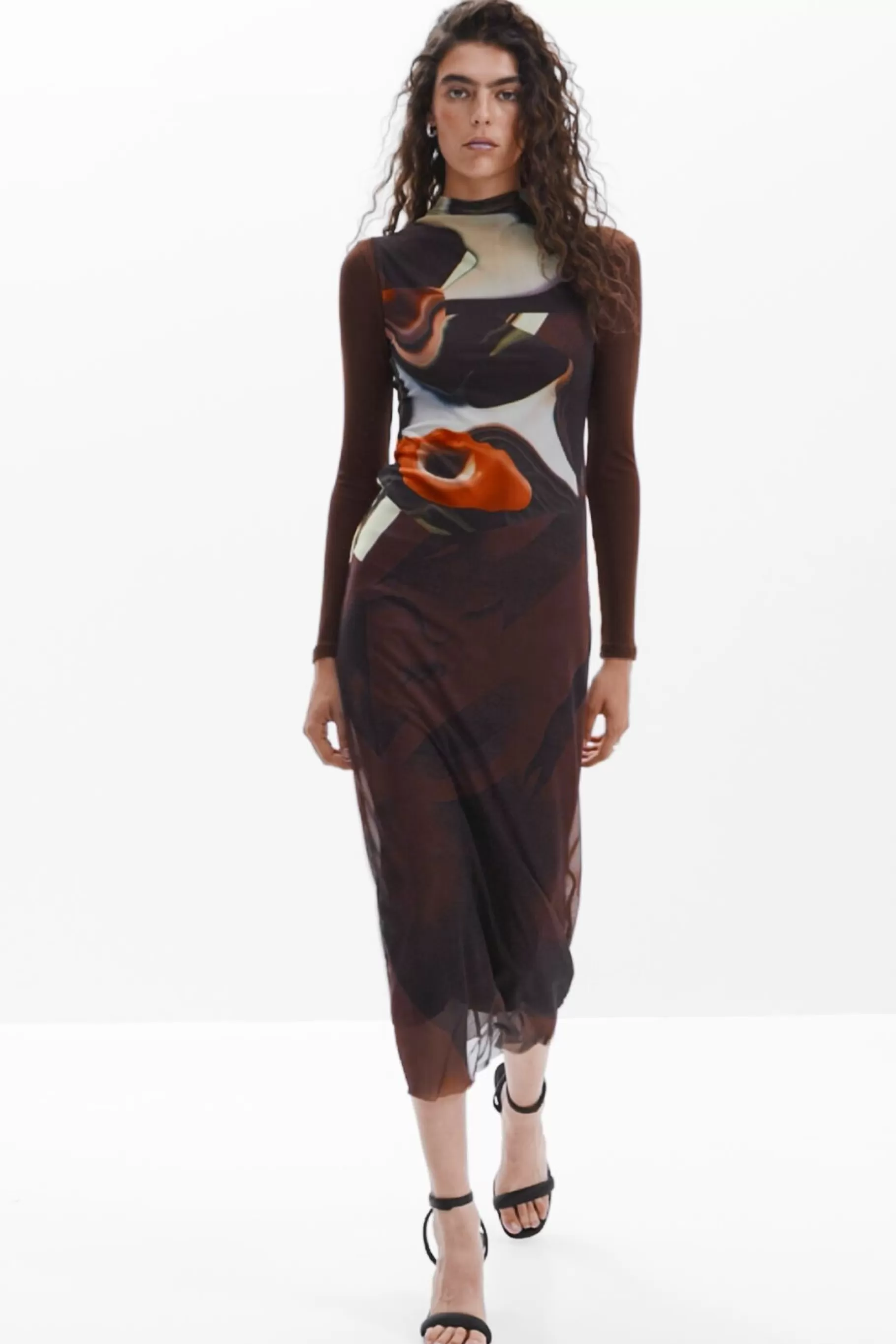 Desigual Vestido midi multiposición*Mujer Vestidos Y Monos