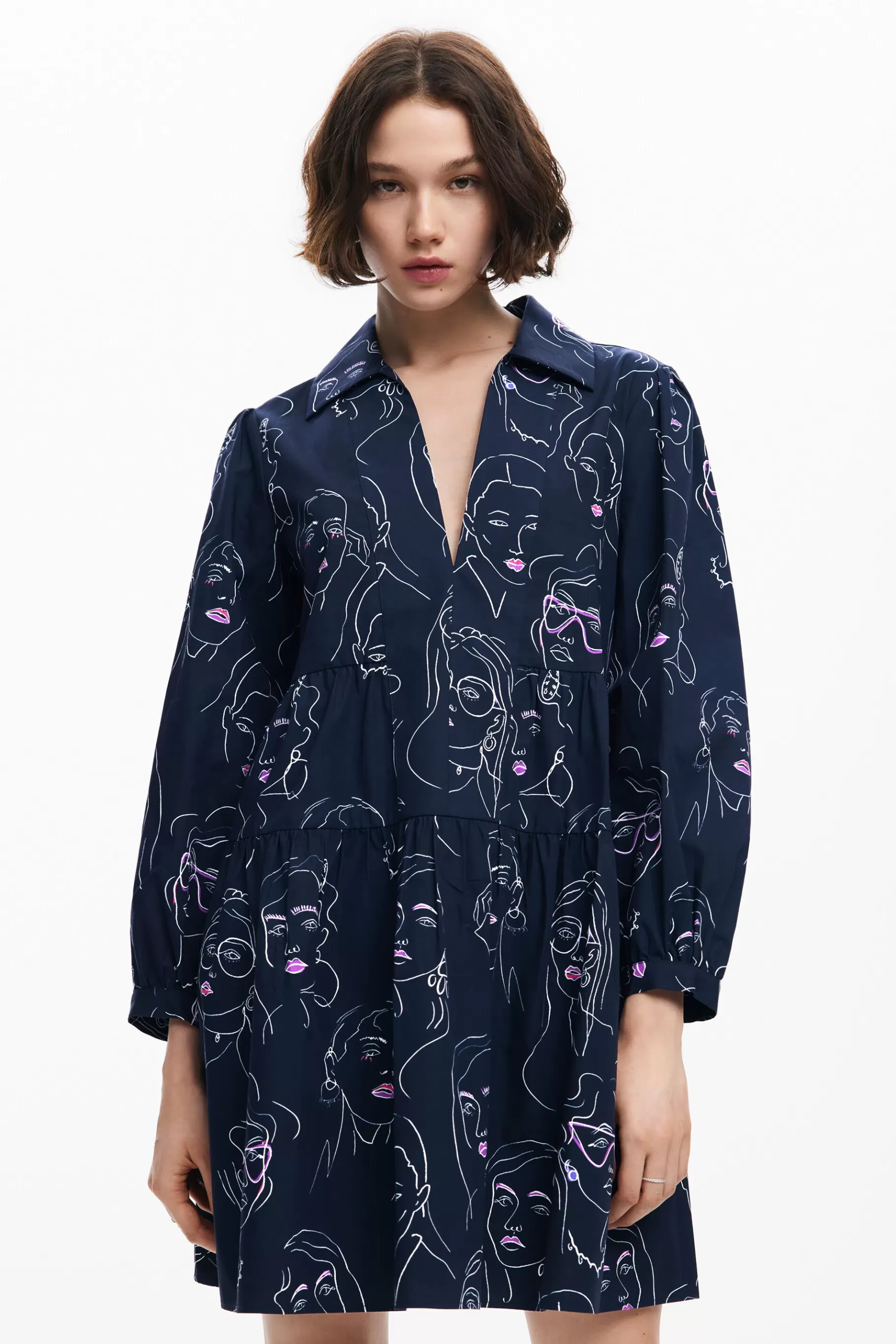 Desigual Vestido mini caras*Mujer Vestidos Y Monos
